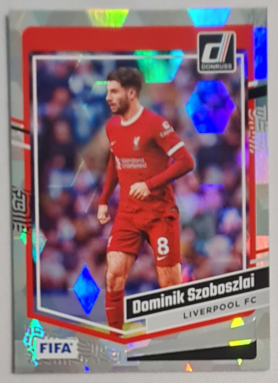 Dominik Szoboszlai - 2023/24 Panini Donruss Soccer #101 FIFA Liverpool Silver Cracked Ice