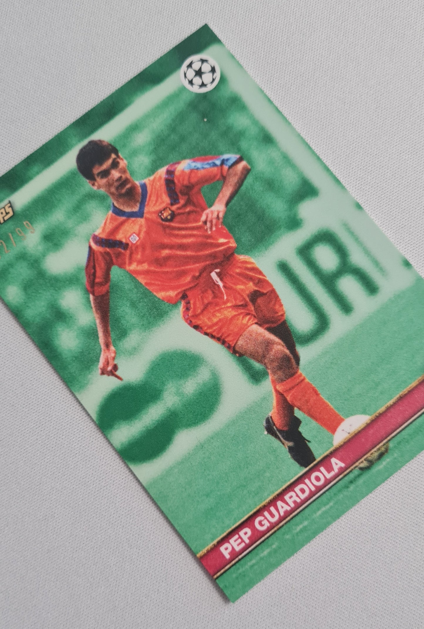 Pep Guardiola - 2023 Topps (RC) Champions League FC Barcelona /99 Green