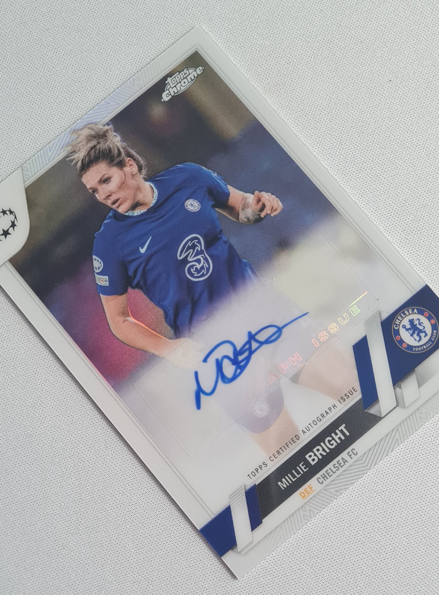 Millie Bright - 2023 Topps Chrome Women Champions League Chelsea FC #A-MB Autograph