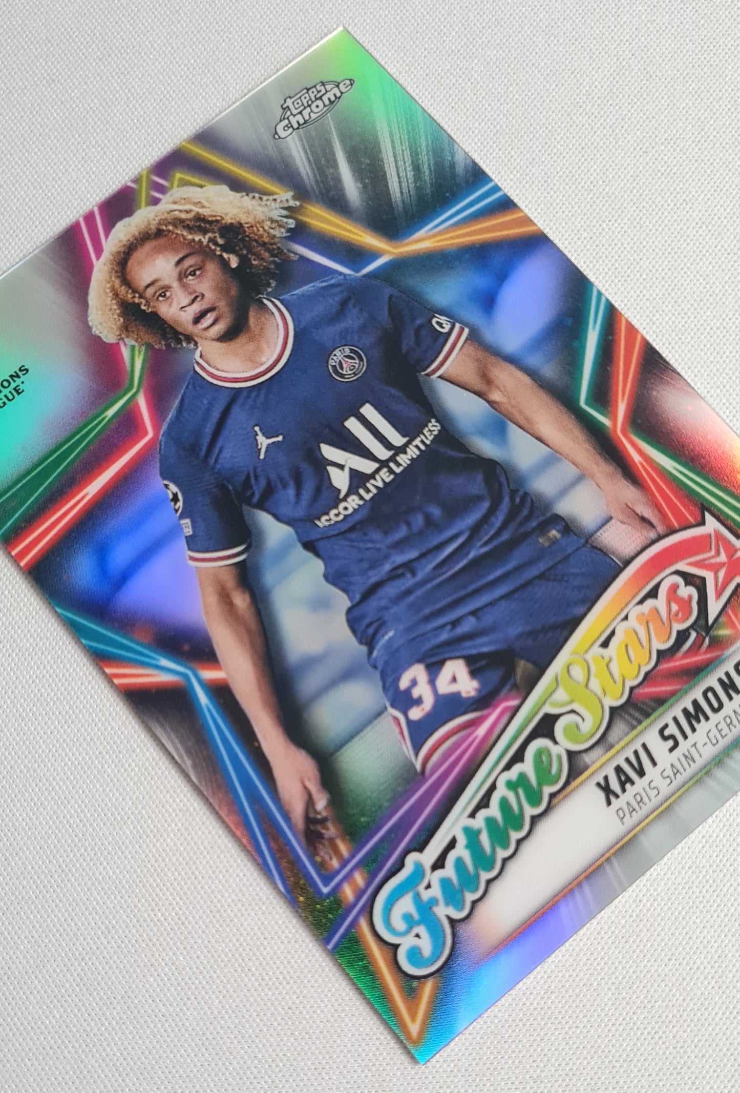 Xavi Simons - 2022 Topps Chrome Future Stars CL #FS-7 PSG