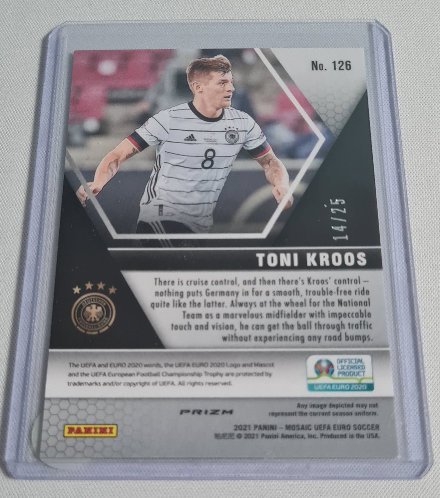 Toni Kroos - 2021 Panini Mosaic Uefa Euro Soccer #126 /25 Silver Circles