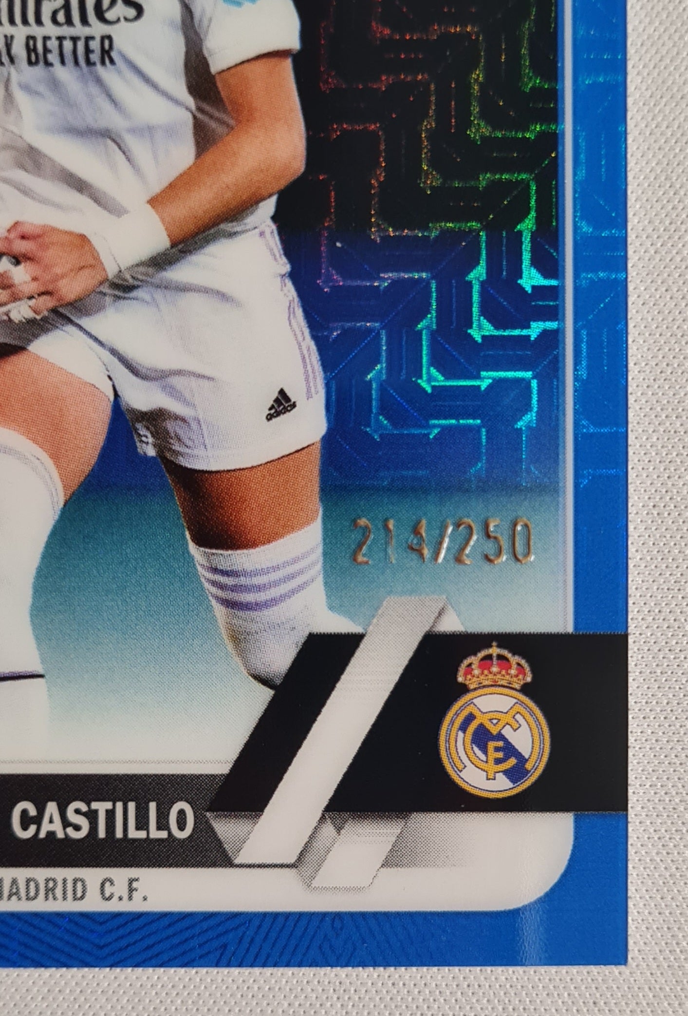 Athenea Del Castillo - 2023 Topps Chrome #22 Real Madrid C.F. (CL) /250 Blue