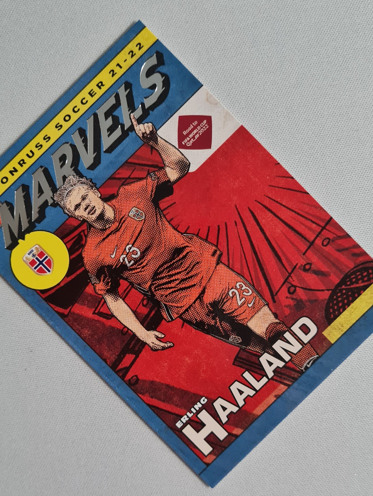 Erling Haaland - 2021 Panini Donruss Soccer Marvels #5 Norway (Norge)