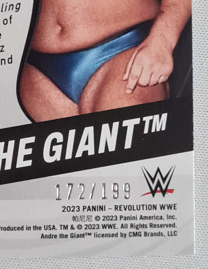 Andre The Giant - 2023 Panini Revolution WWE #109 Legends "Impact" /199