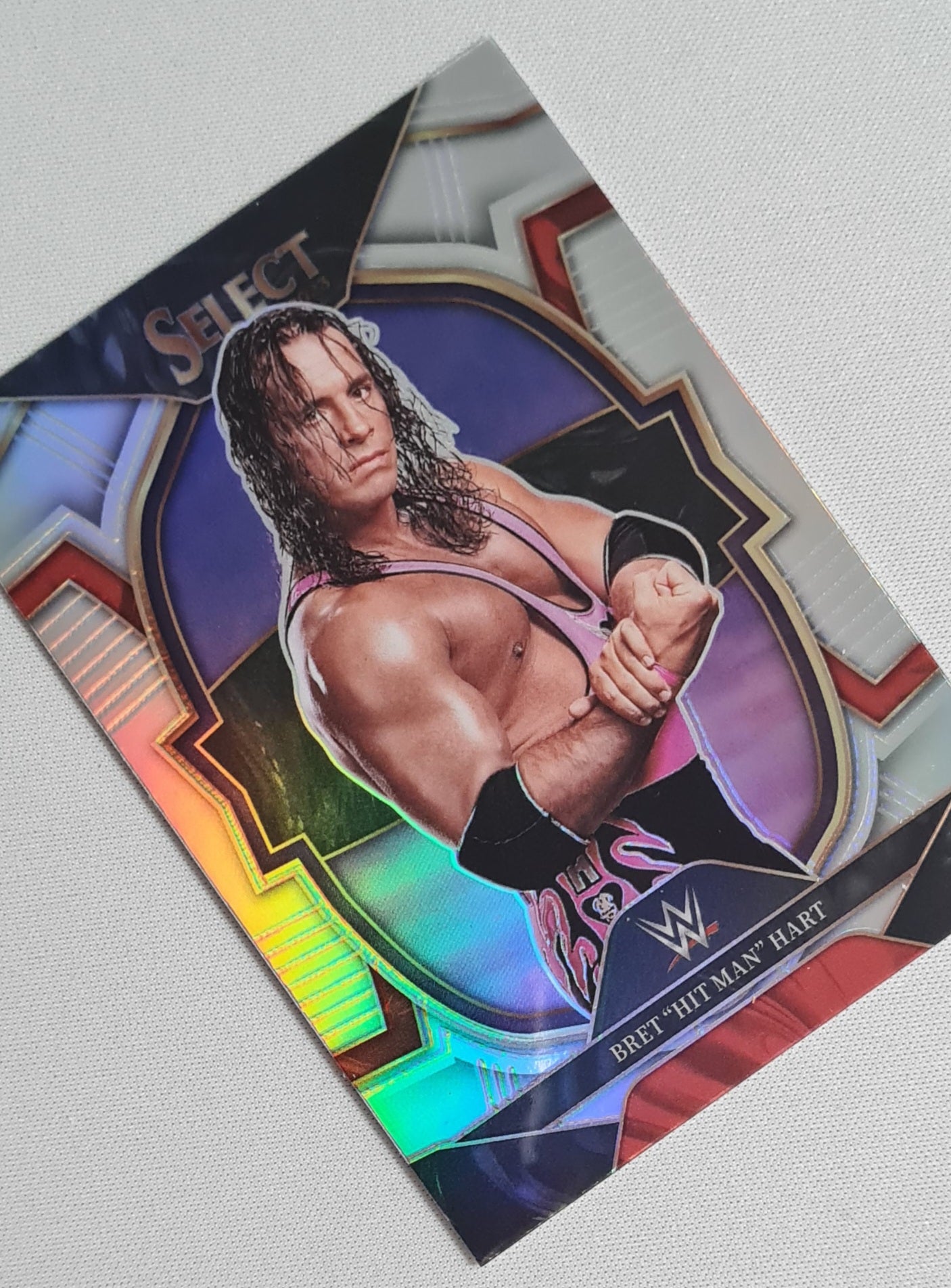 Bret "The Hitman" Hart - 2023 Panini Select WWE #87 Legends Concourse Holo Prizm