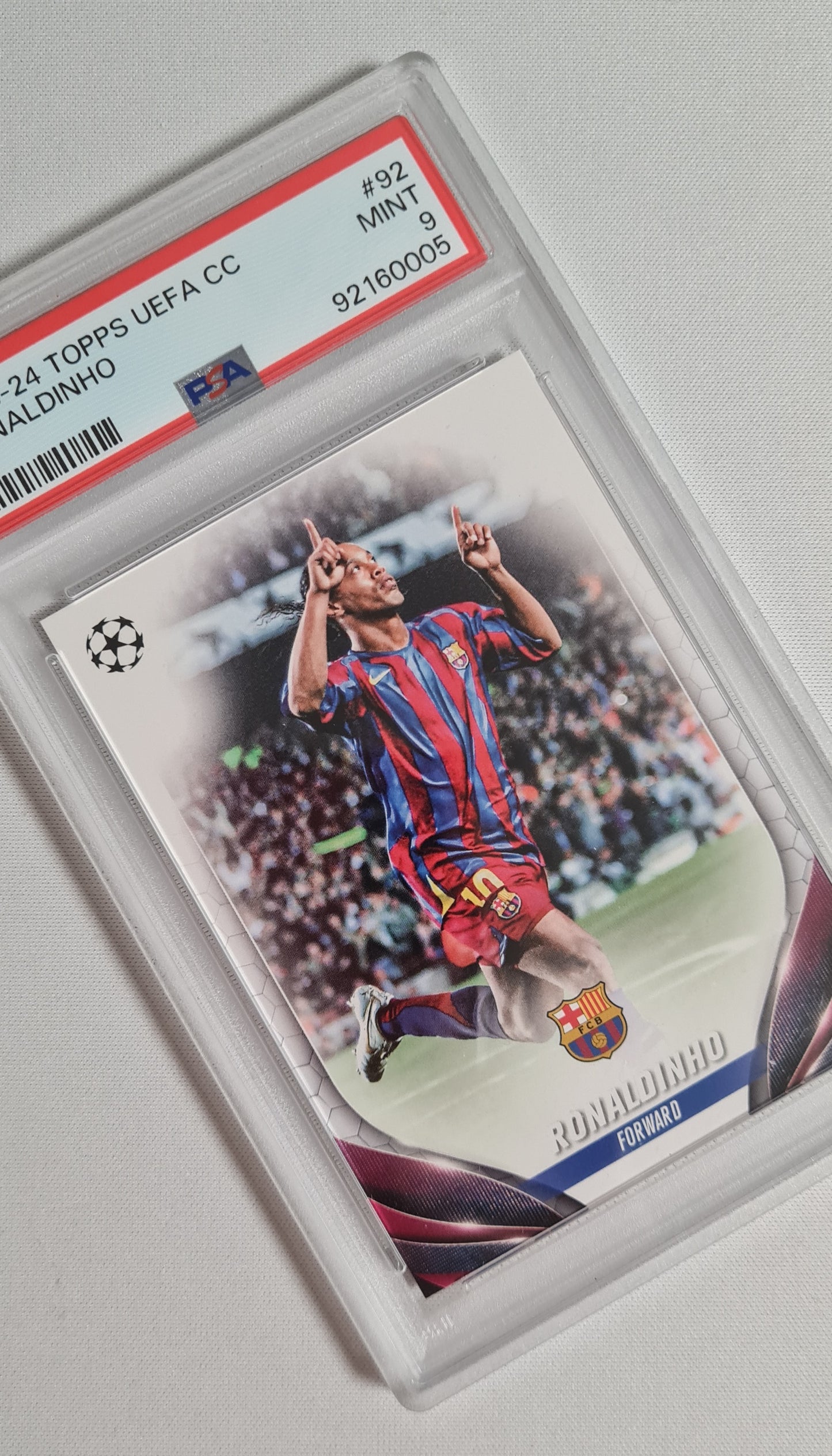 Ronaldinho - 2023/24 Topps UEFA Champions League PSA 9