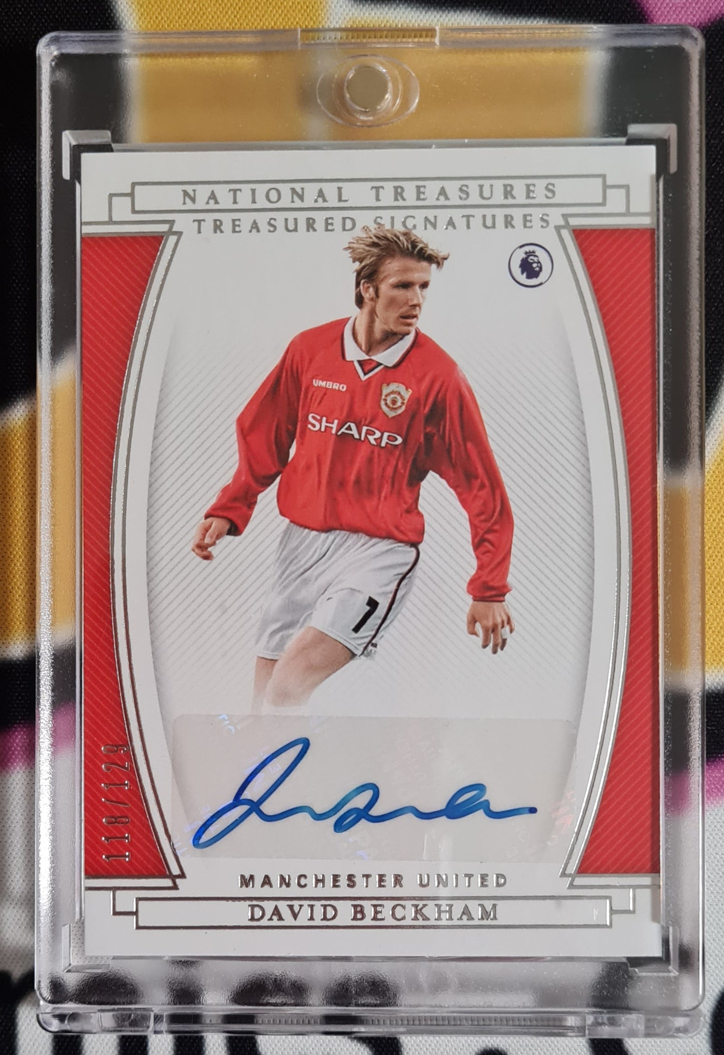 David Beckham - 2020/21 Panini Chronicles National Treasures Soccer - Man United Auto/129