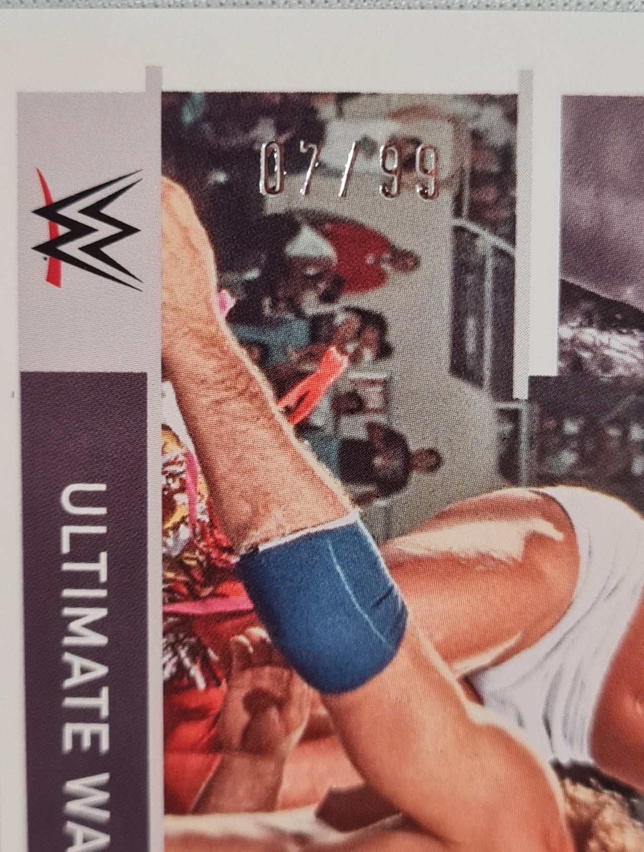 Ultimate Warrior - 2022 Panini Chronicles WWE #85 Blue Foil Parrallel /99