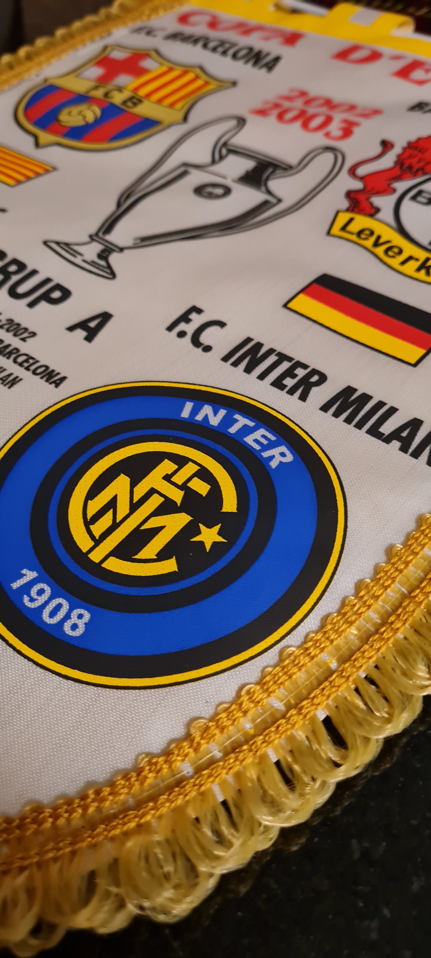 Champions League Pennant - 2002/03 Copa D'Europa Grup A