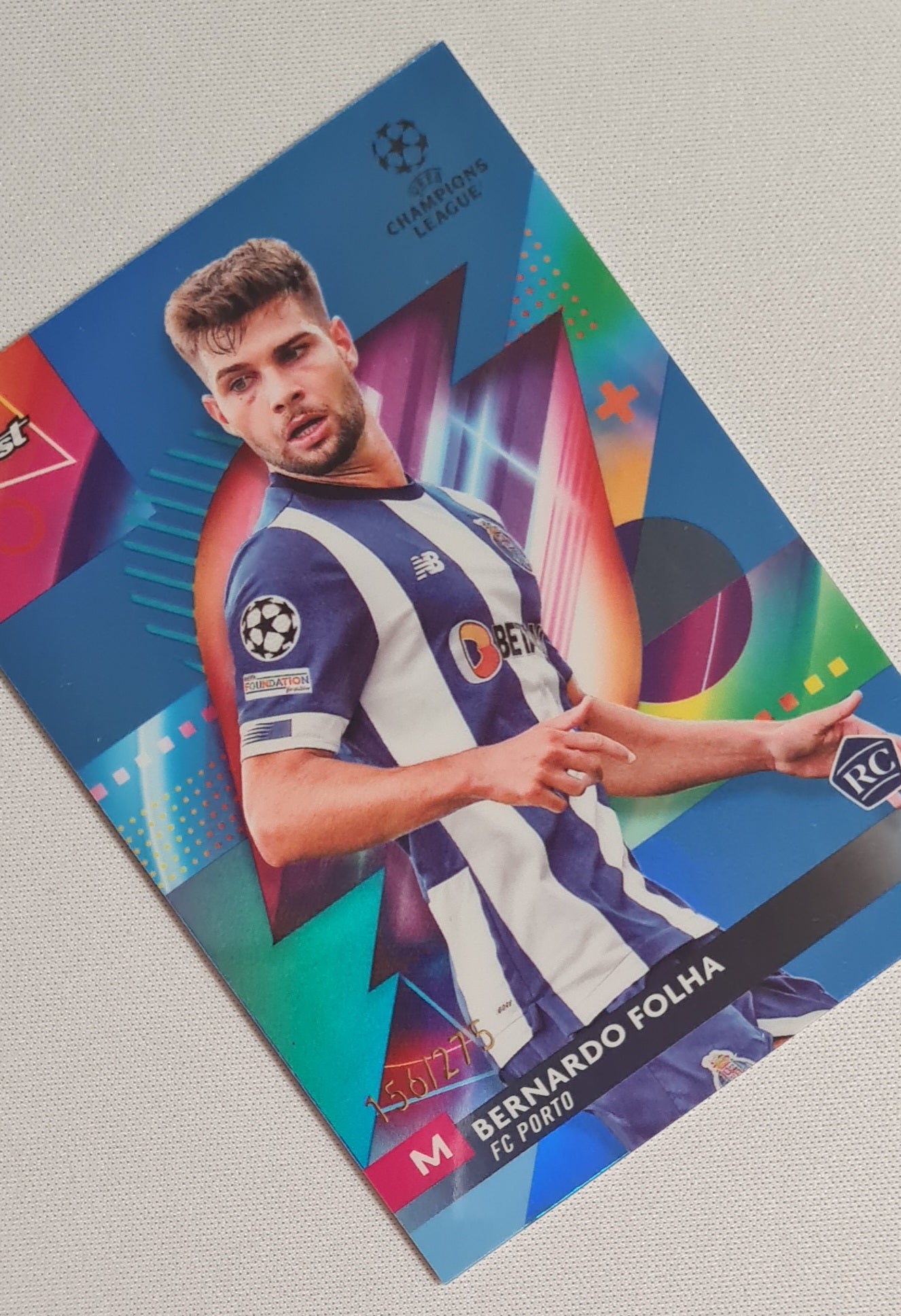 Bernardo Folha - 2024 Topps Finest #115 FC Porto (CL) /275
