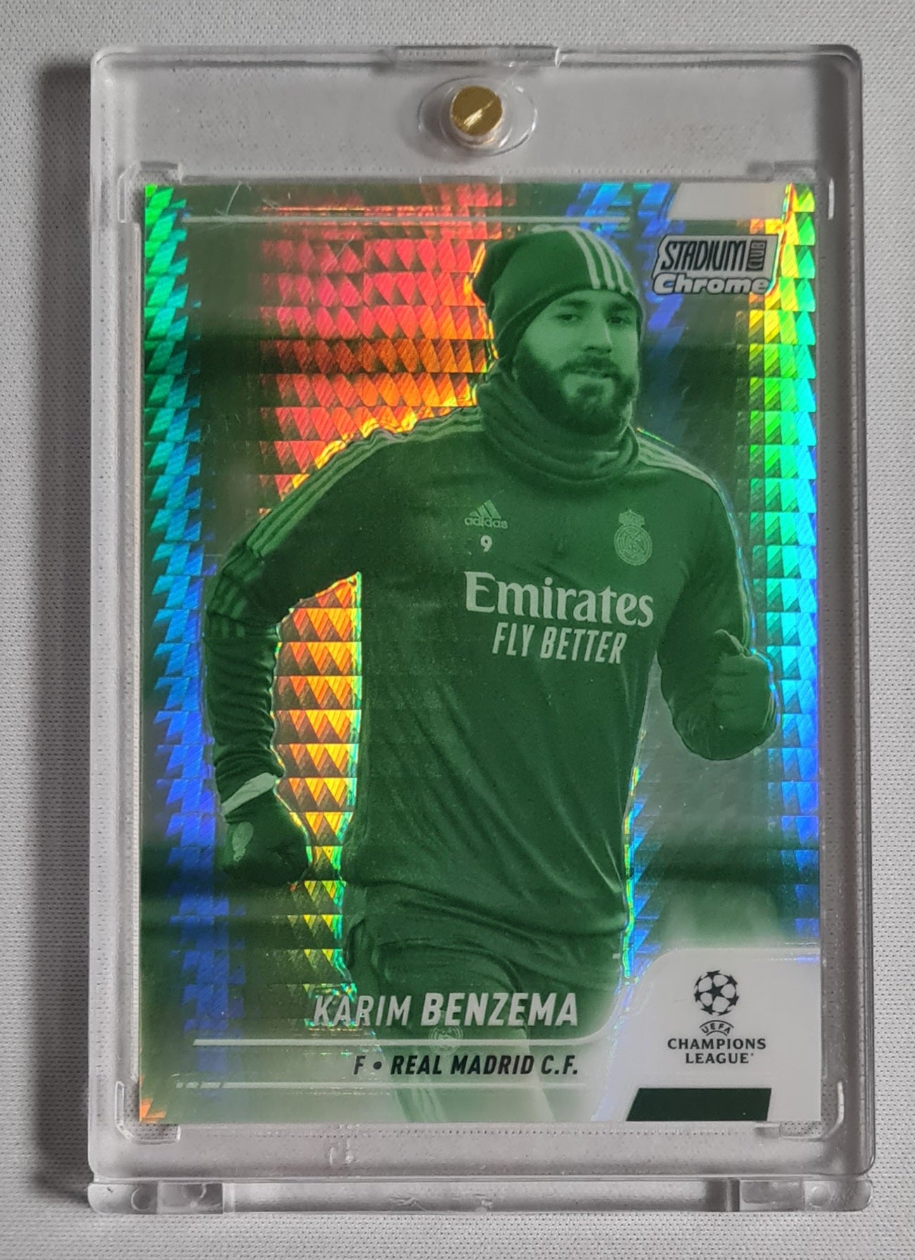 Karim Benzema - 2022 Topps Chrome Stadium Club #68 Night Vision Real Madrid /175
