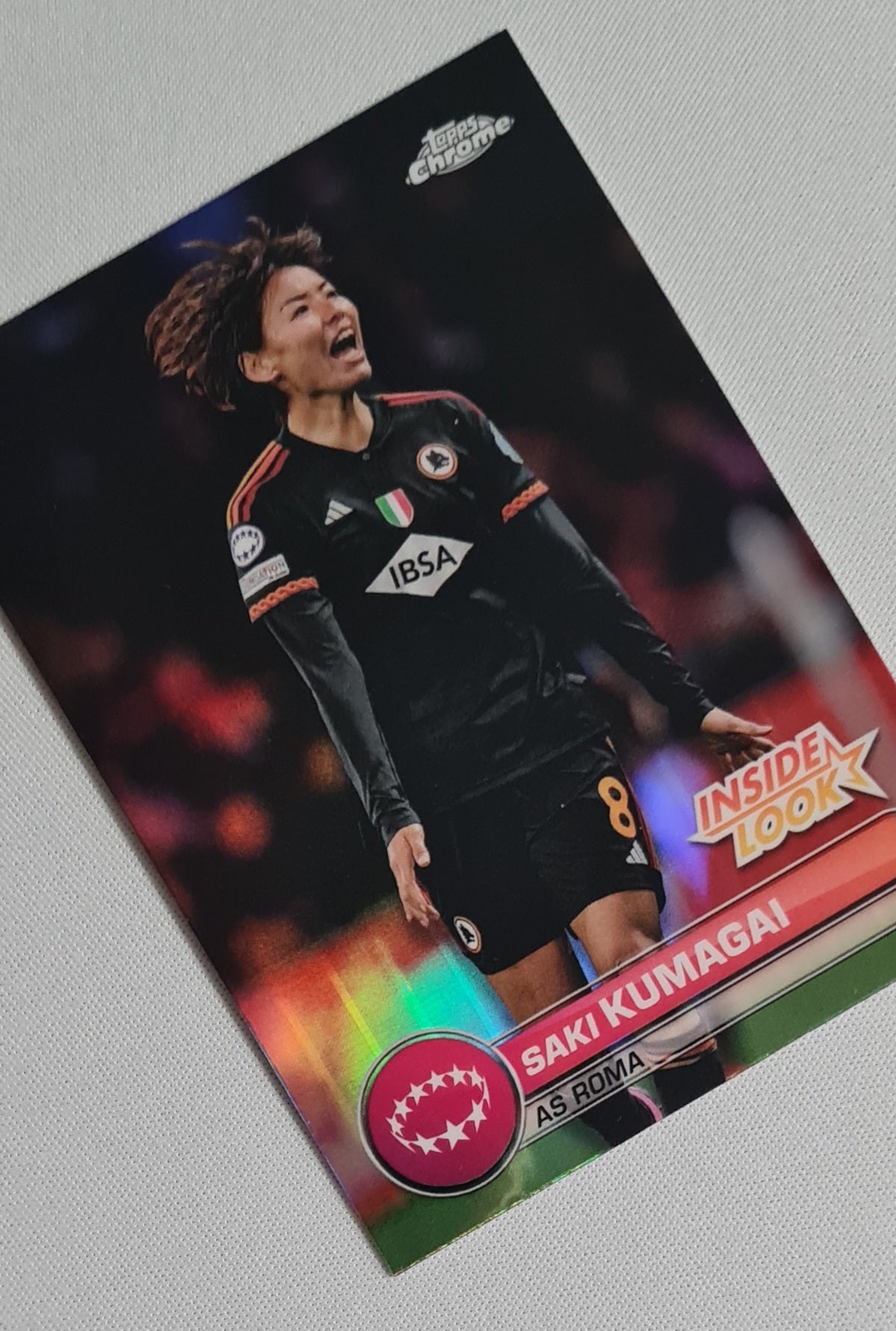 Saki Kumagai - 2023/24 Topps Chrome UEFA Women’s CL Inside Look IL-9 AS Roma
