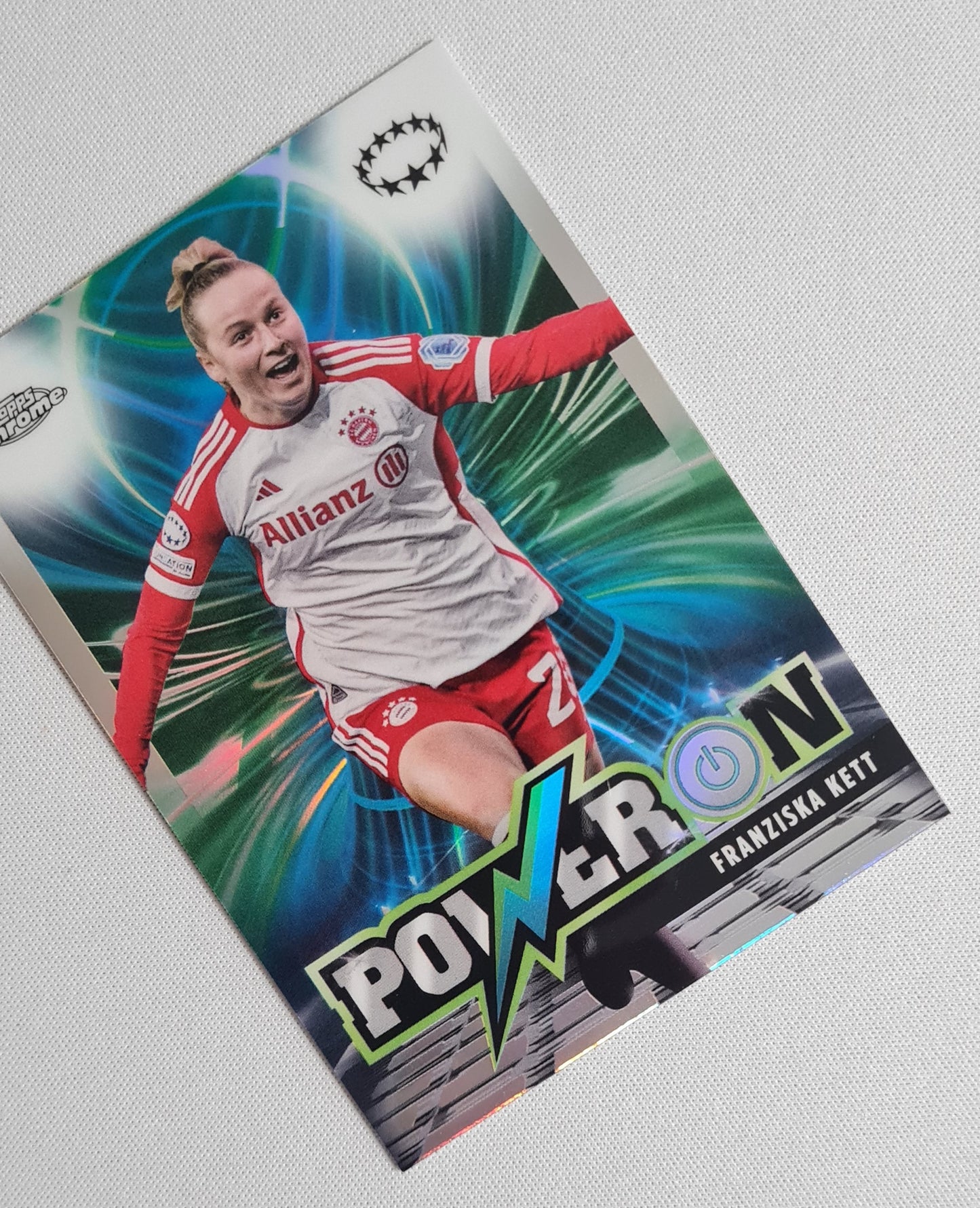 Franziska Kett - 2023/24 Topps Chrome UEFA Women’s CL Power On Insert PO-3 Bayern Munich