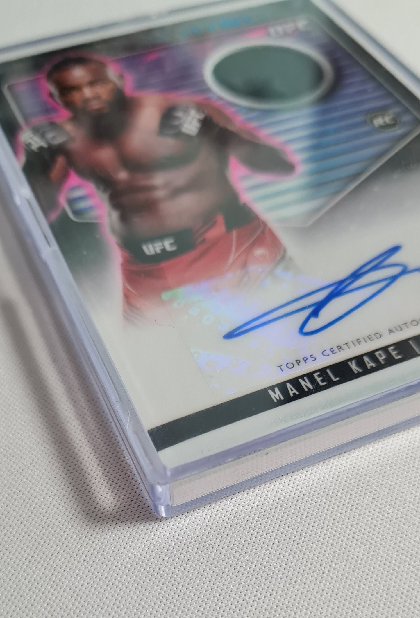 Manel Kape - 2024 Topps UFC Midnight (RC) Relic /on card Autograph - Refractor