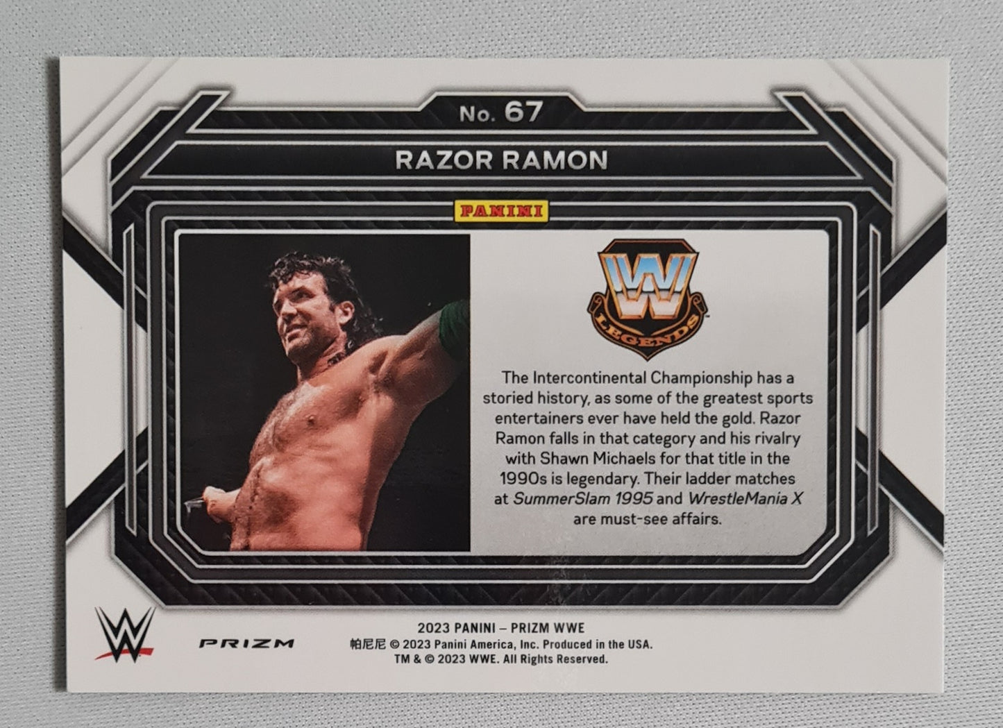 Razor Ramon - 2023 Panini Prizm WWE Green Prizm #67