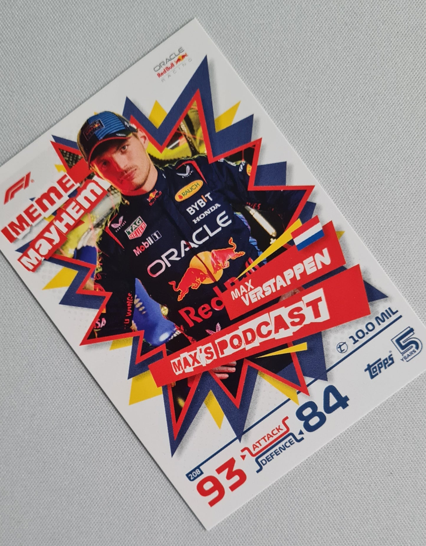 Max Verstappen - 2024 Topps Turbo Max's Podcast