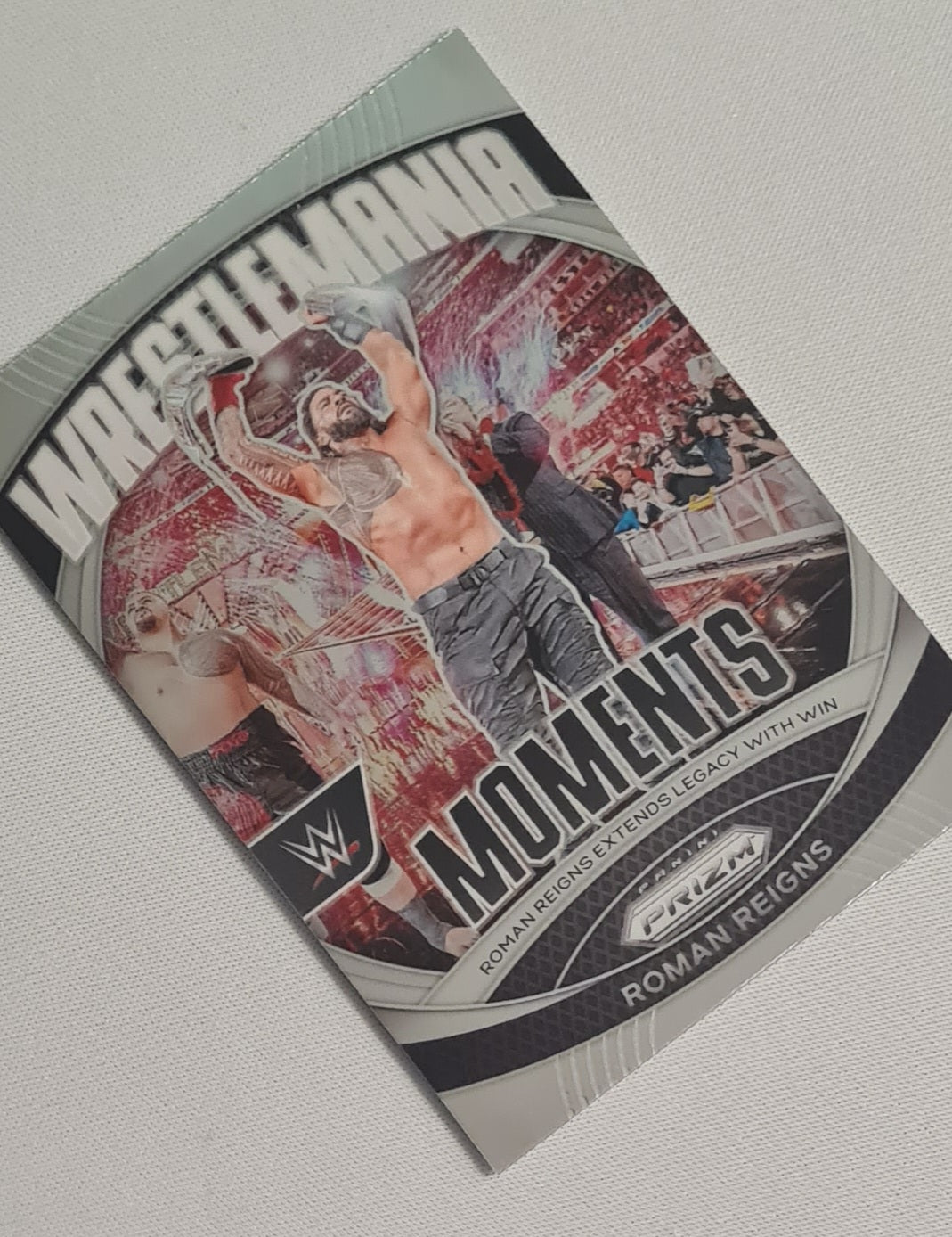 Roman Reigns - 2024 Panini Silver Prizm WWE Wrestlemania Moments #17