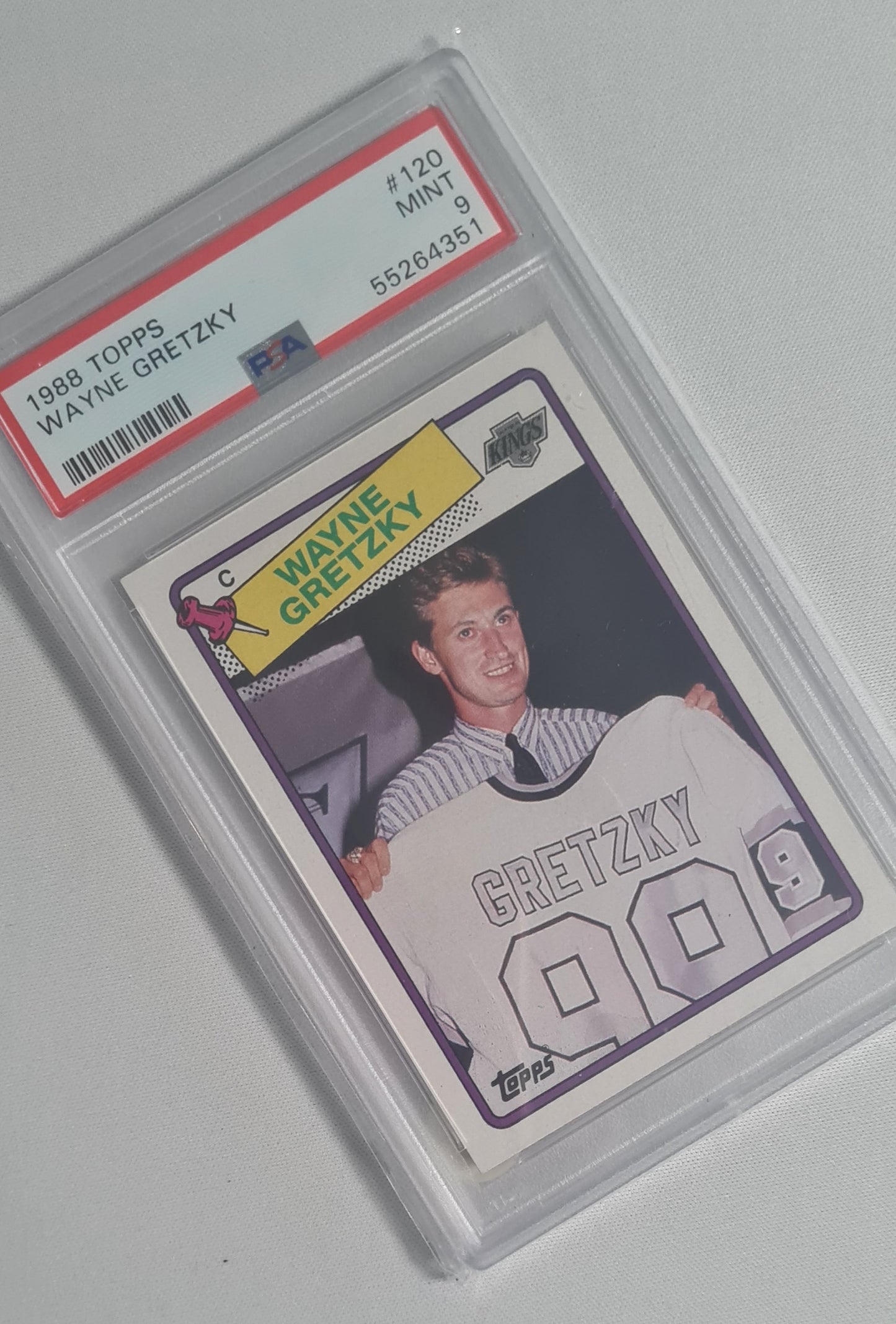 Wayne Gretzky - 1988 Topps #120 NHL L.A. Kings - PSA 9 MINT