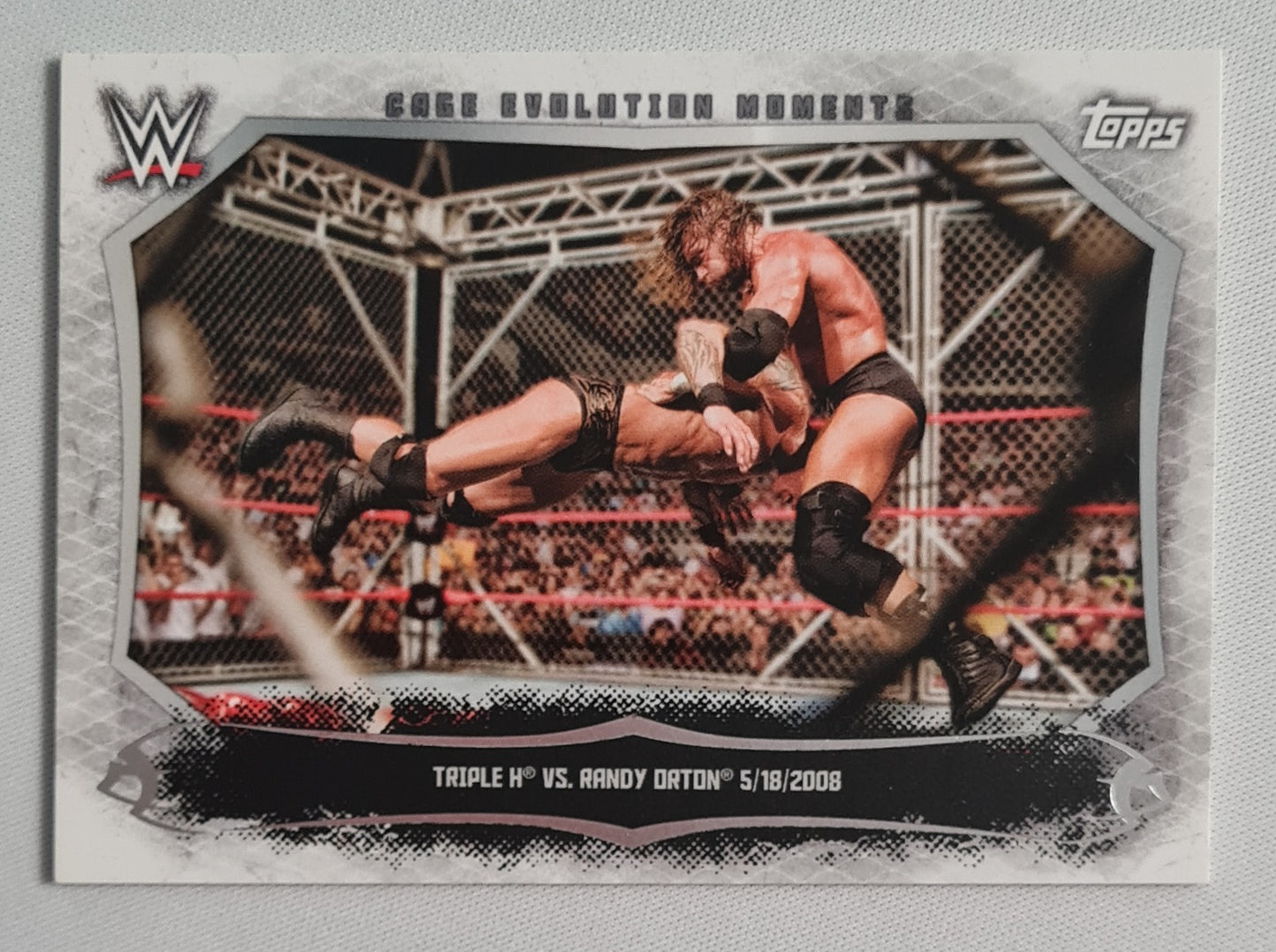 Triple H Vs Randy Orton - 2015 Topps Undisputed WWE Cage Evolution Moments #CEM-6