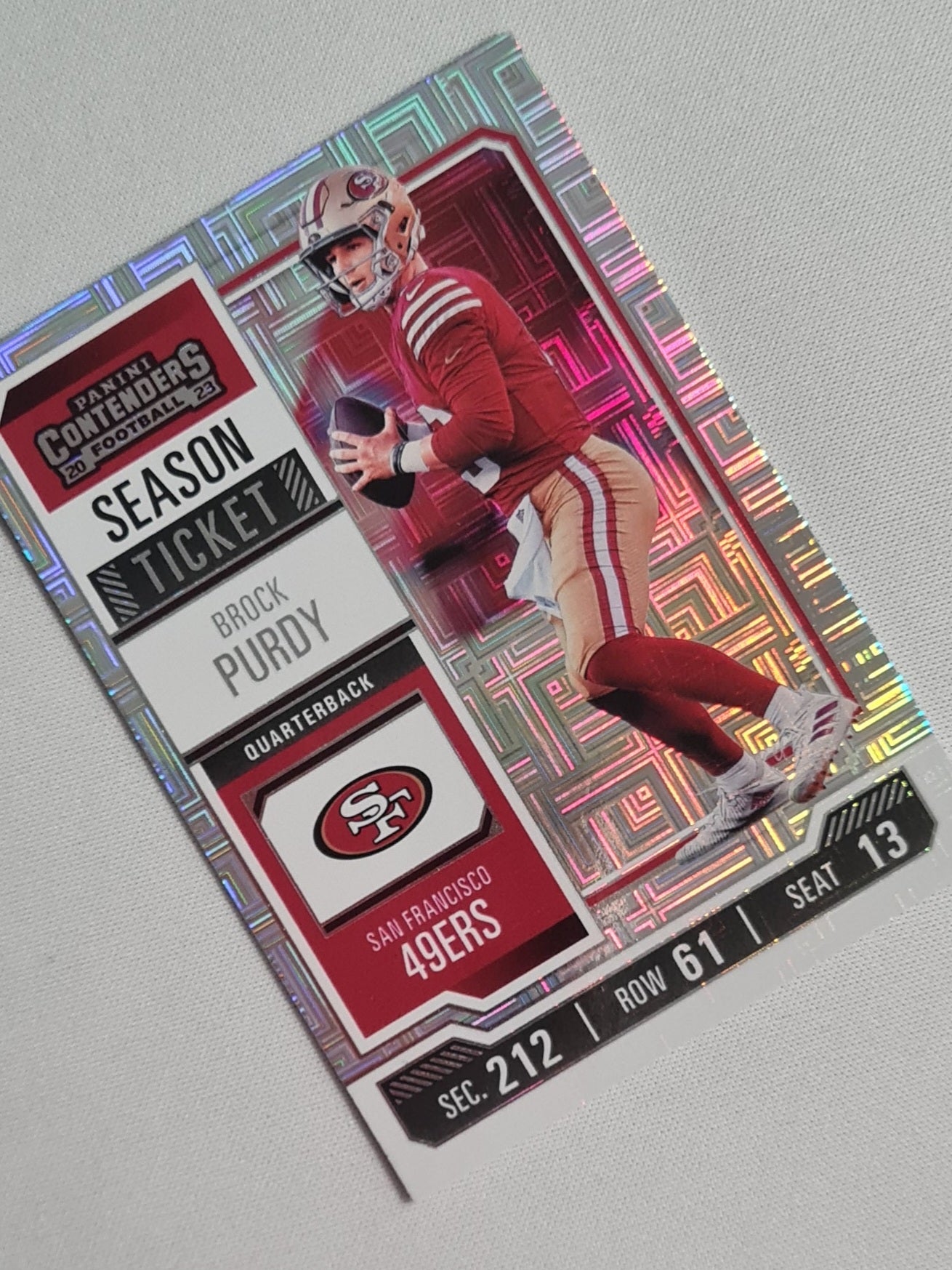 Brock Purdy - 2023 Panini Contenders Season Ticket #86 San Francisco 49ers