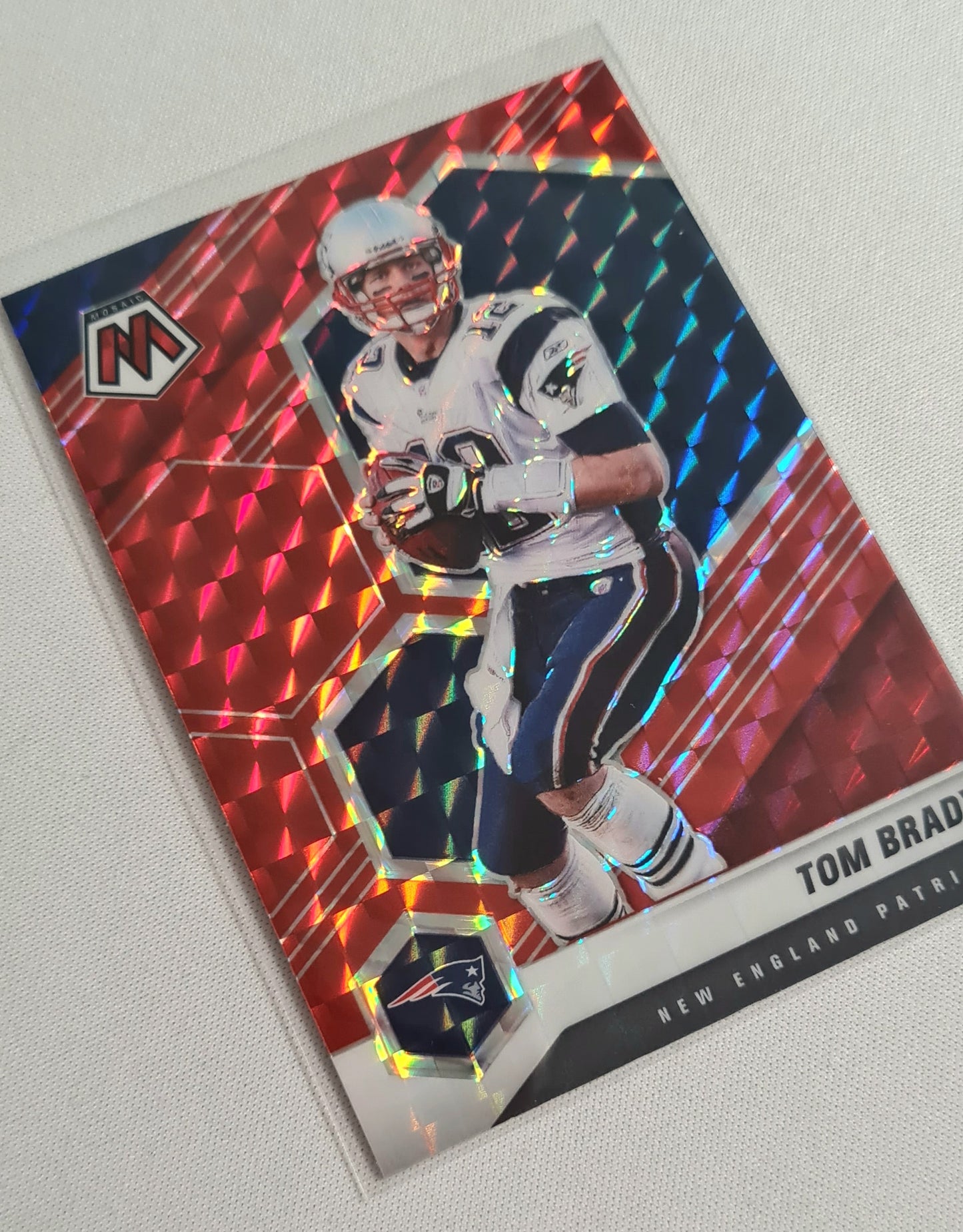 NFL Football Tom Brady New England Patriots Lot (11 Cards) - 2021 Panini Mosaic Football Prizm #137