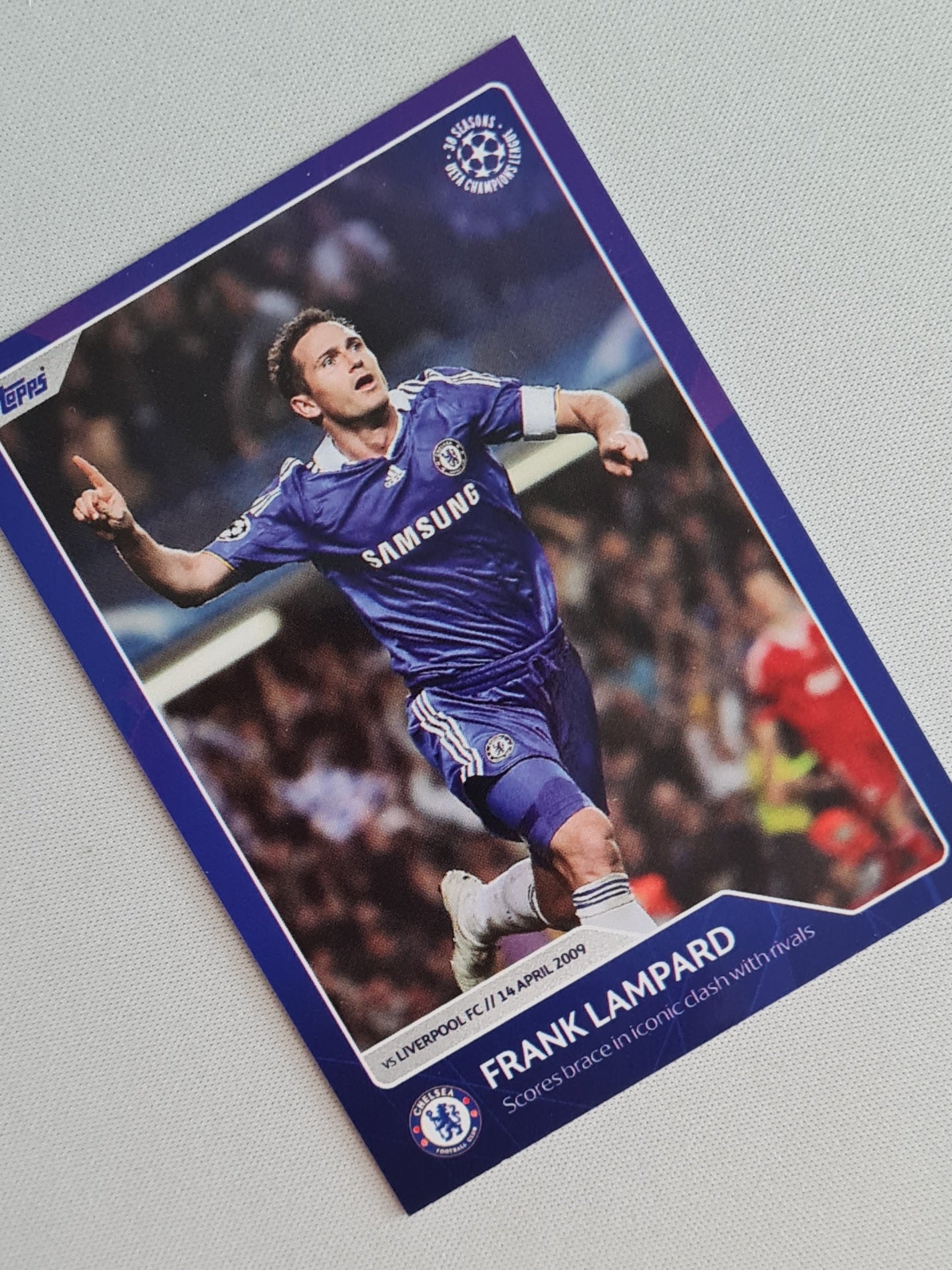 Frank Lampard - 2022/23 Topps Champions League 30 Seasons Celebration #49 Chelsea FC