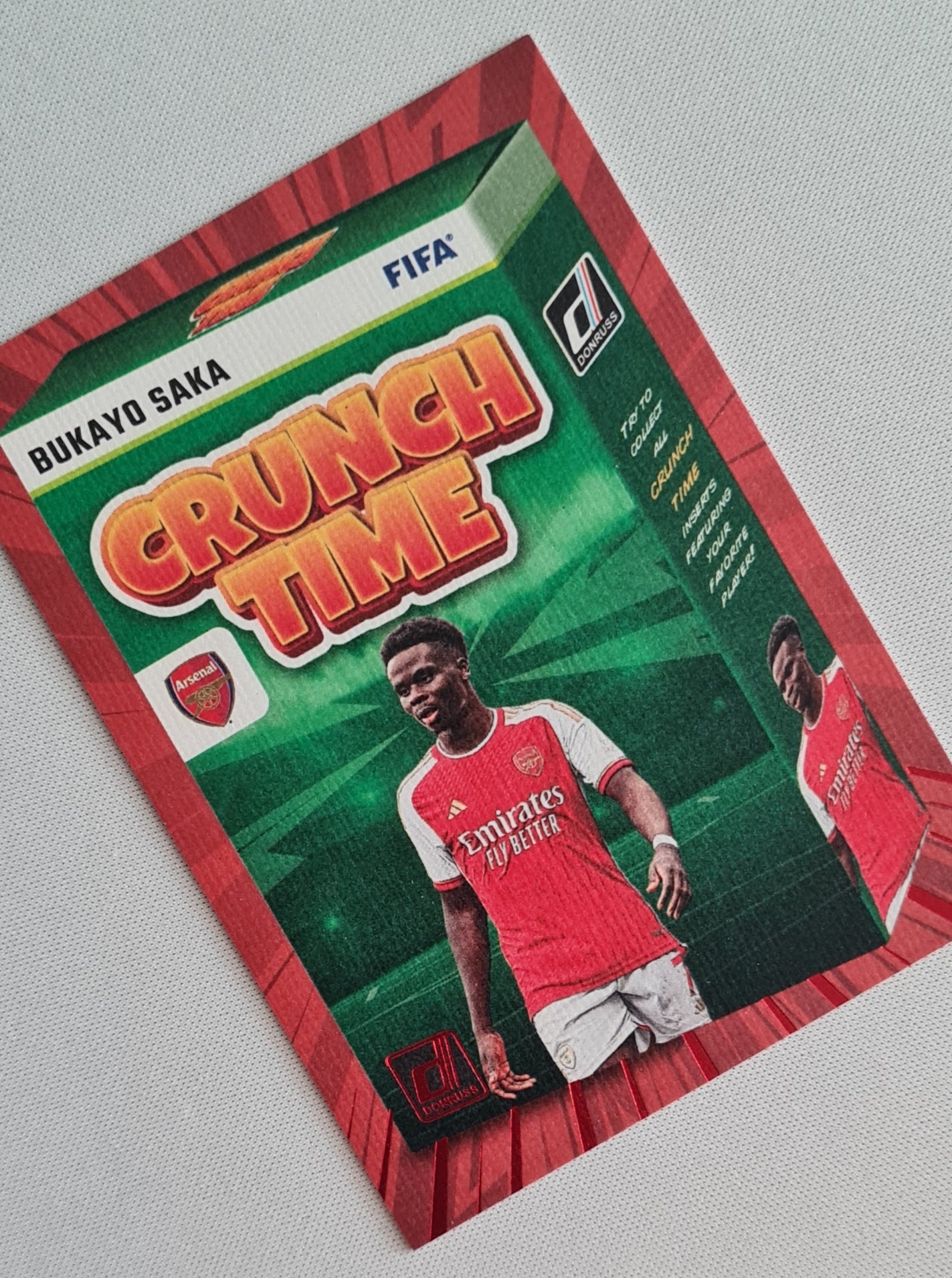 Bukayo Saka - 2023/24 Panini Donruss Soccer Red Crunch Time #6