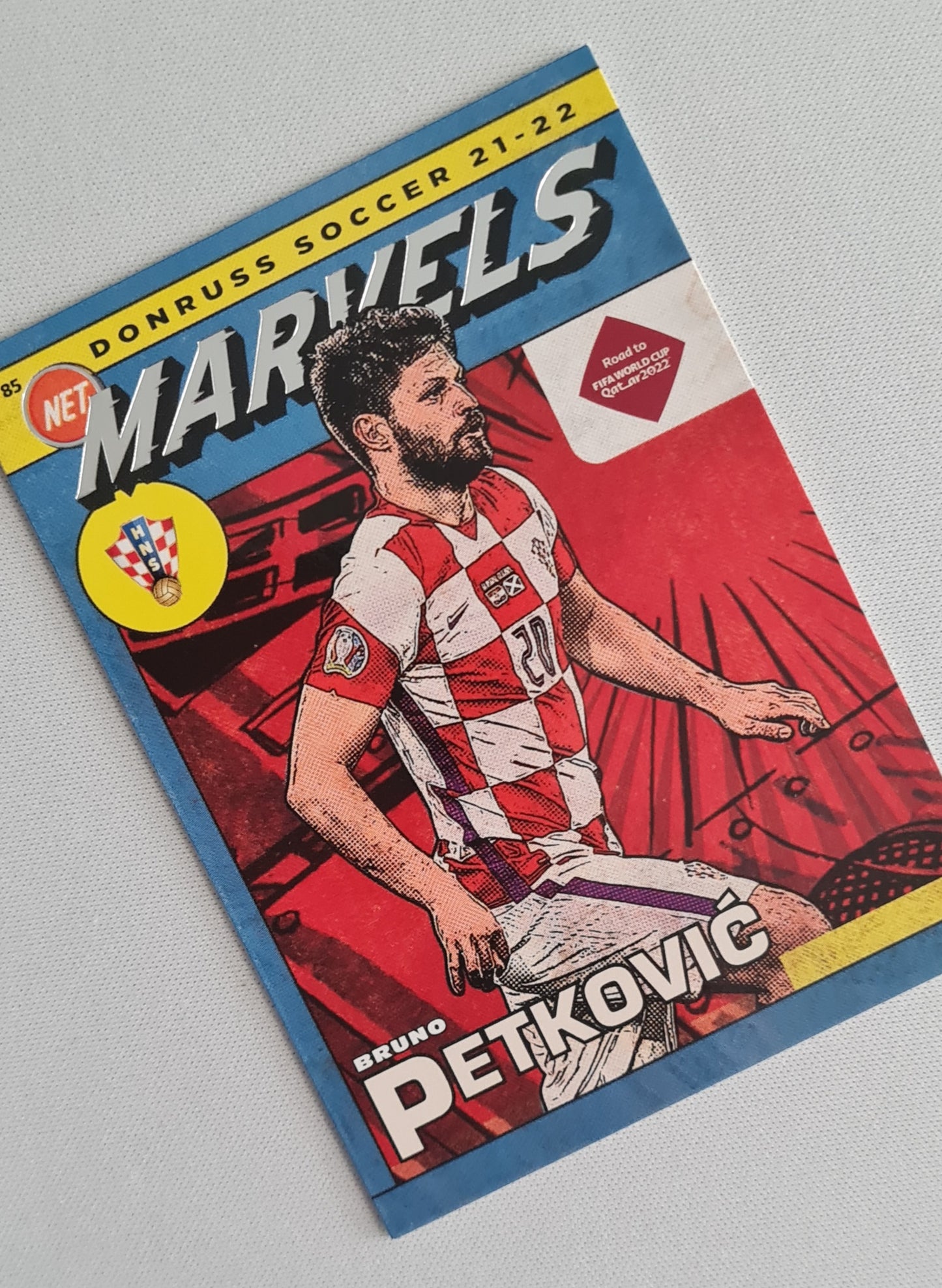 Bruno Petkovic - 2021/22 Panini Donruss Road to Qatar Net Marvels #2 Croatia