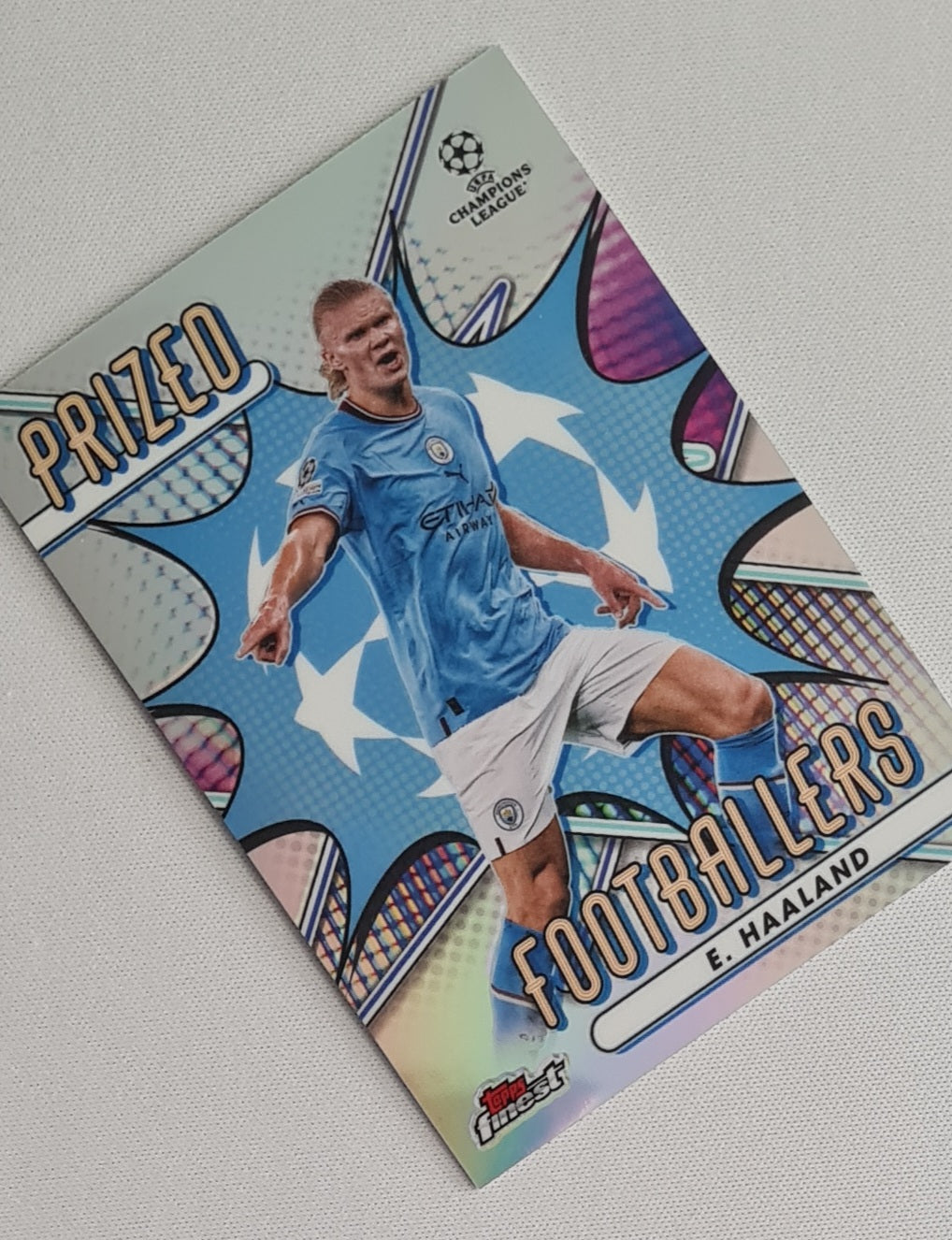 Erling Haaland - 2022/23 Topps Finest UEFA Club Competitions Prized Footballers #PF-15 Manchester City FC