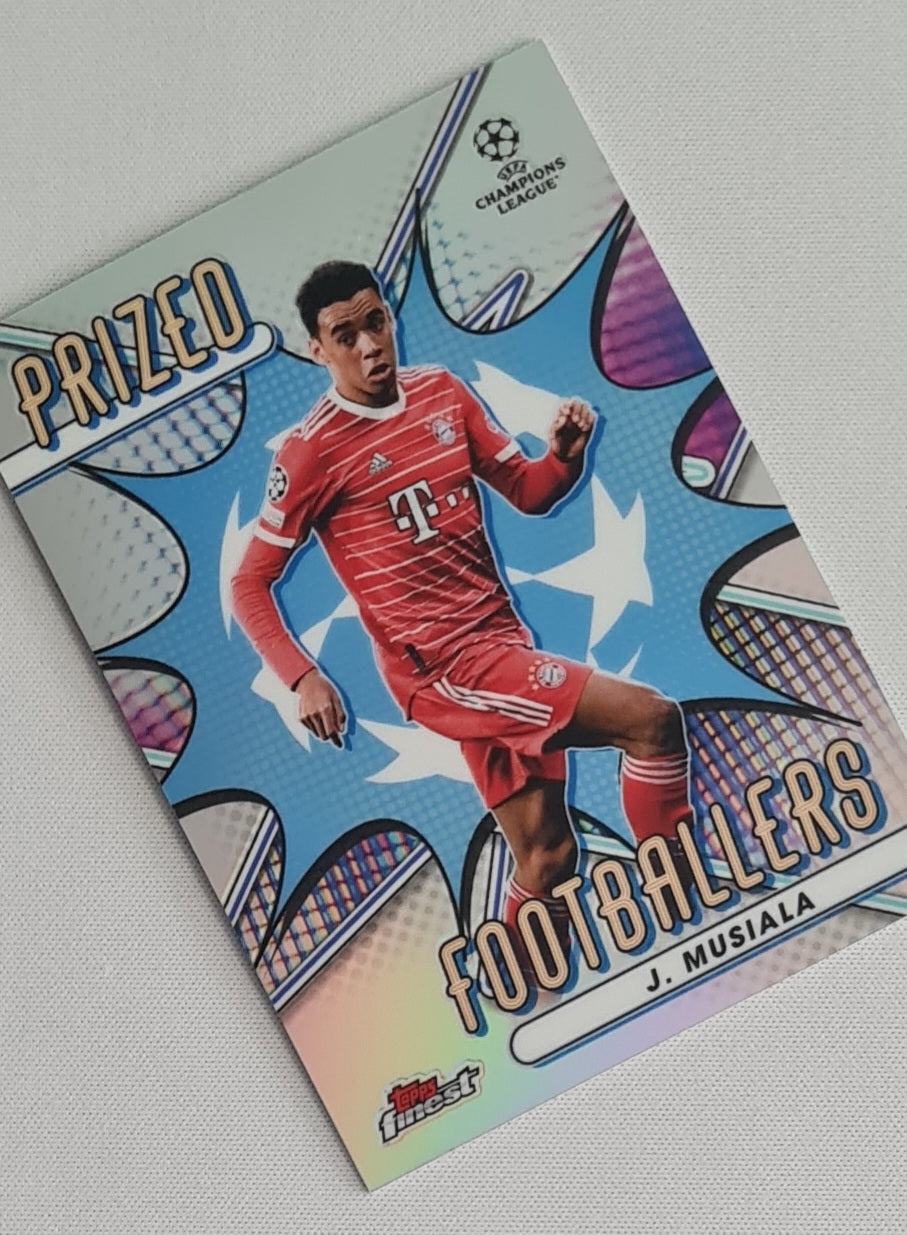 Jamal Musiala - 2022/23 Topps Finest UEFA Club Competitions Prized Footballers #PF-8 FC Bayern München