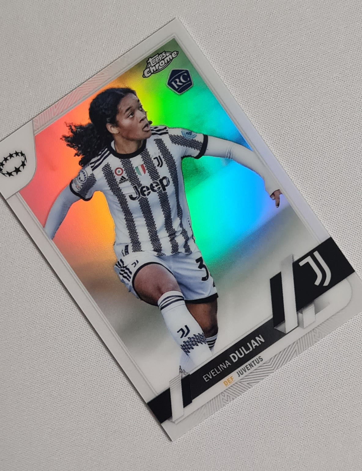 Evelina Duljan - 2023 Topps Chrome Silver Juventus (CL) (RC) #56