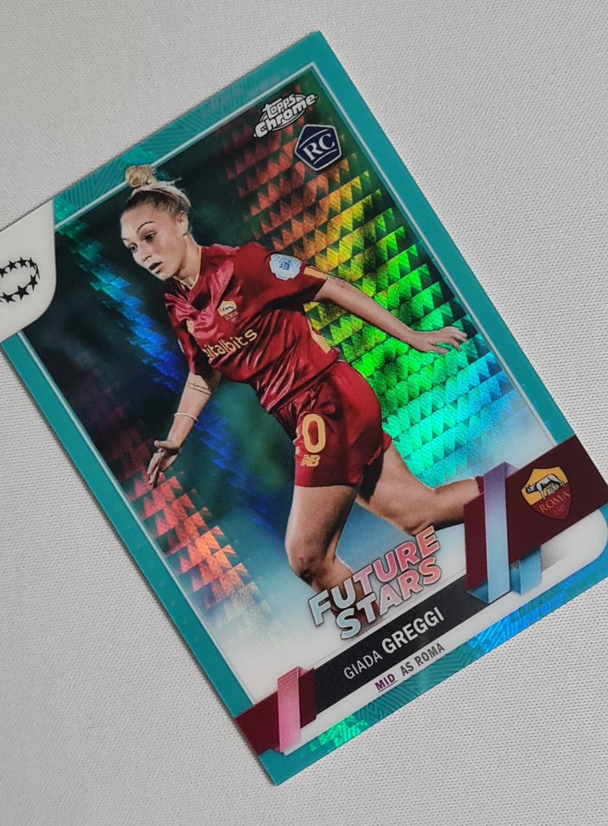 Giada Greggi - 2023 Topps Chrome Aqua AS Roma (CL) (RC) #32