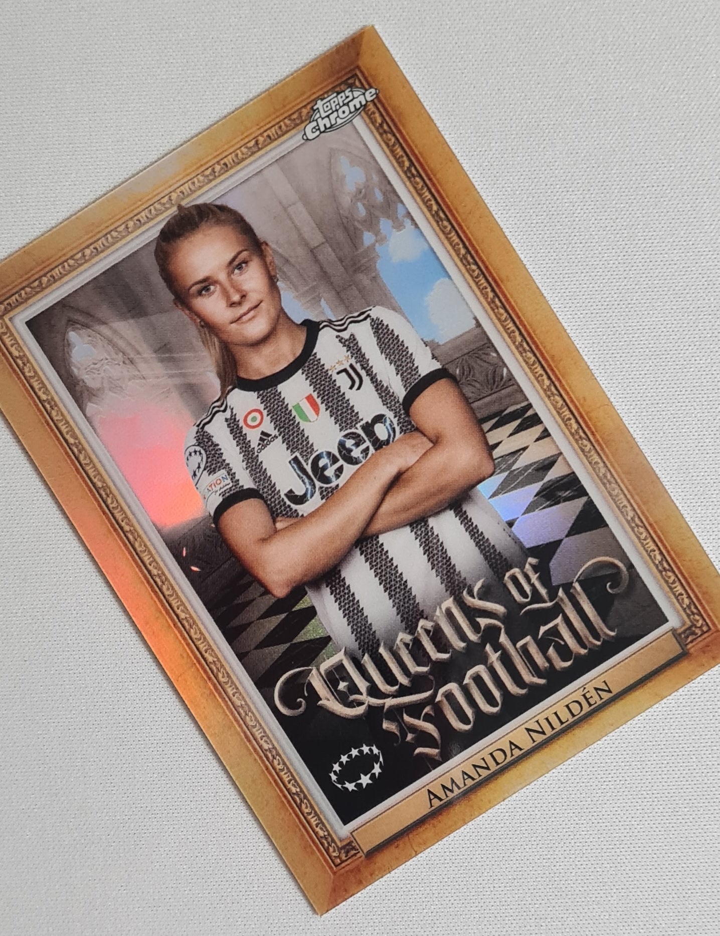 Amanda Nilden - 2023 Topps Chrome Queens of Football Juventus (CL) #Q-5