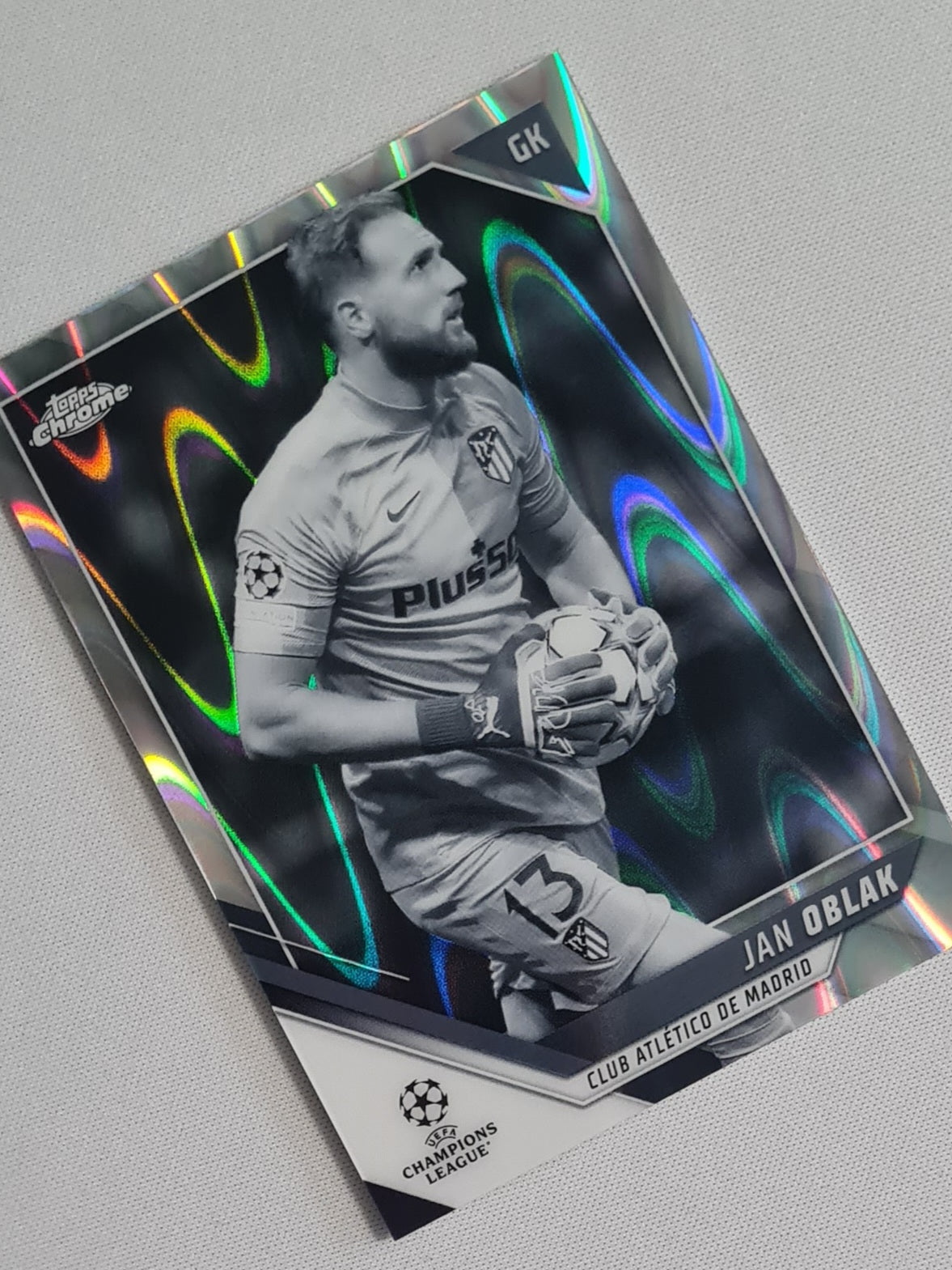 Jan Oblak - 2022 Topps Chrome Club Atletico de Madrid Champions League Image Variation #134
