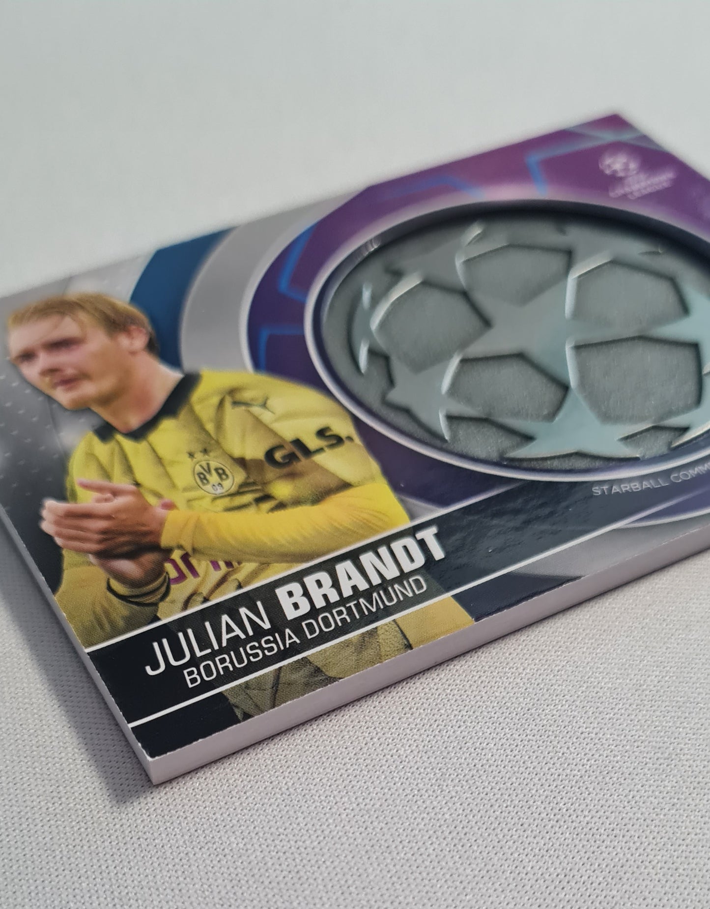 Julian Brandt - 2024 Topps Champions League BVB09 #SC-JT Commemorative Starball Relic Card - Rare Find!