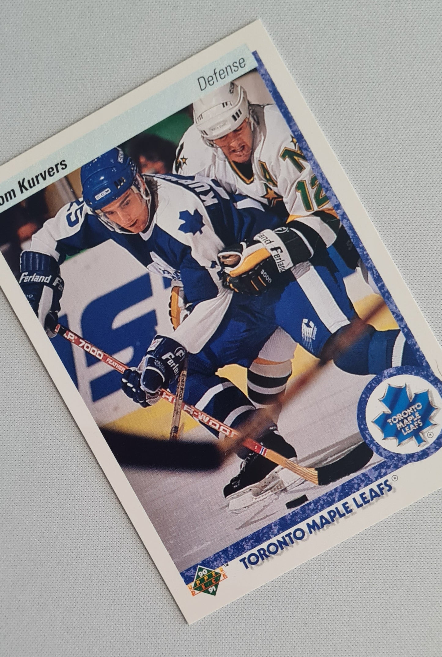 Tom Kurvers - 1990 Upper Deck NHL Ice Hockey Toronto Leafs #160