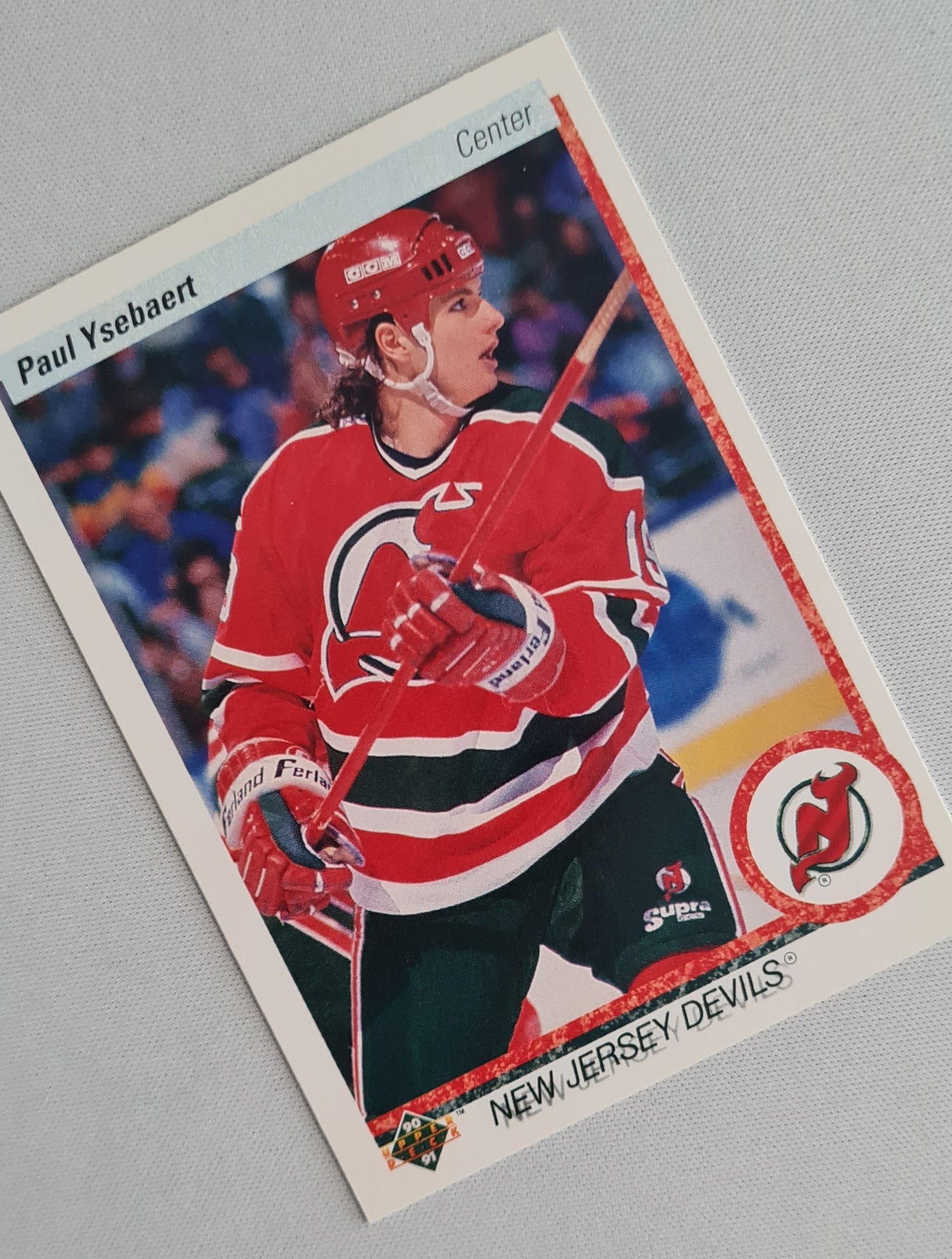 Paul Ysebaert - 1990 Upper Deck NHL Ice Hockey New Jersey Devils #375