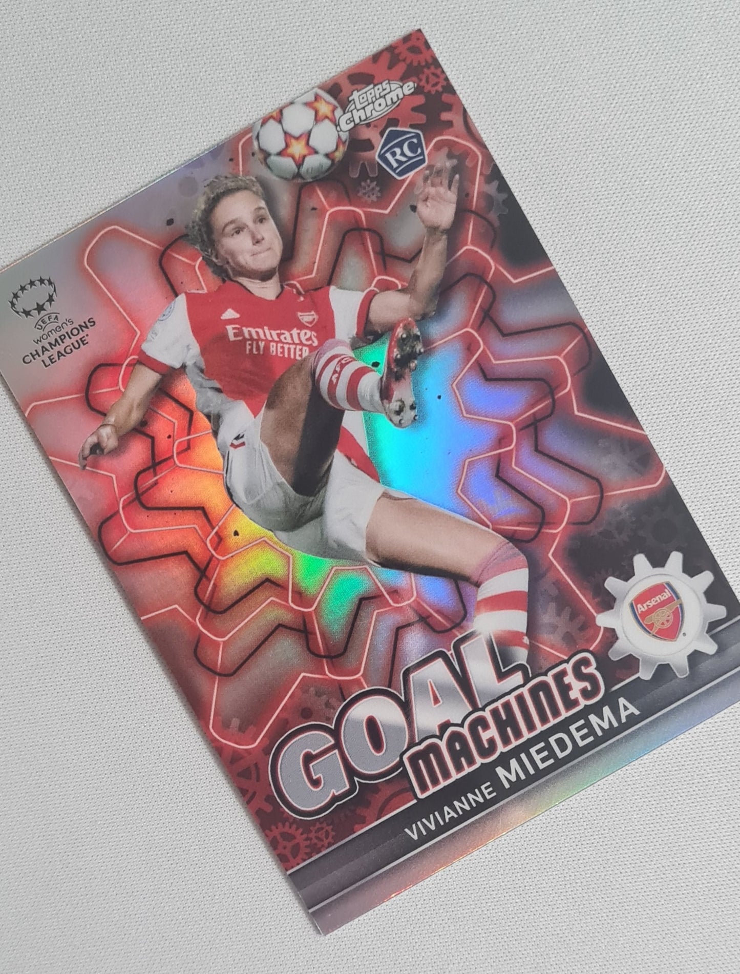 Vivianne Miedema - 2021/22 Topps Chrome Women's UCL Goal Machines #GM-8 Arsenal