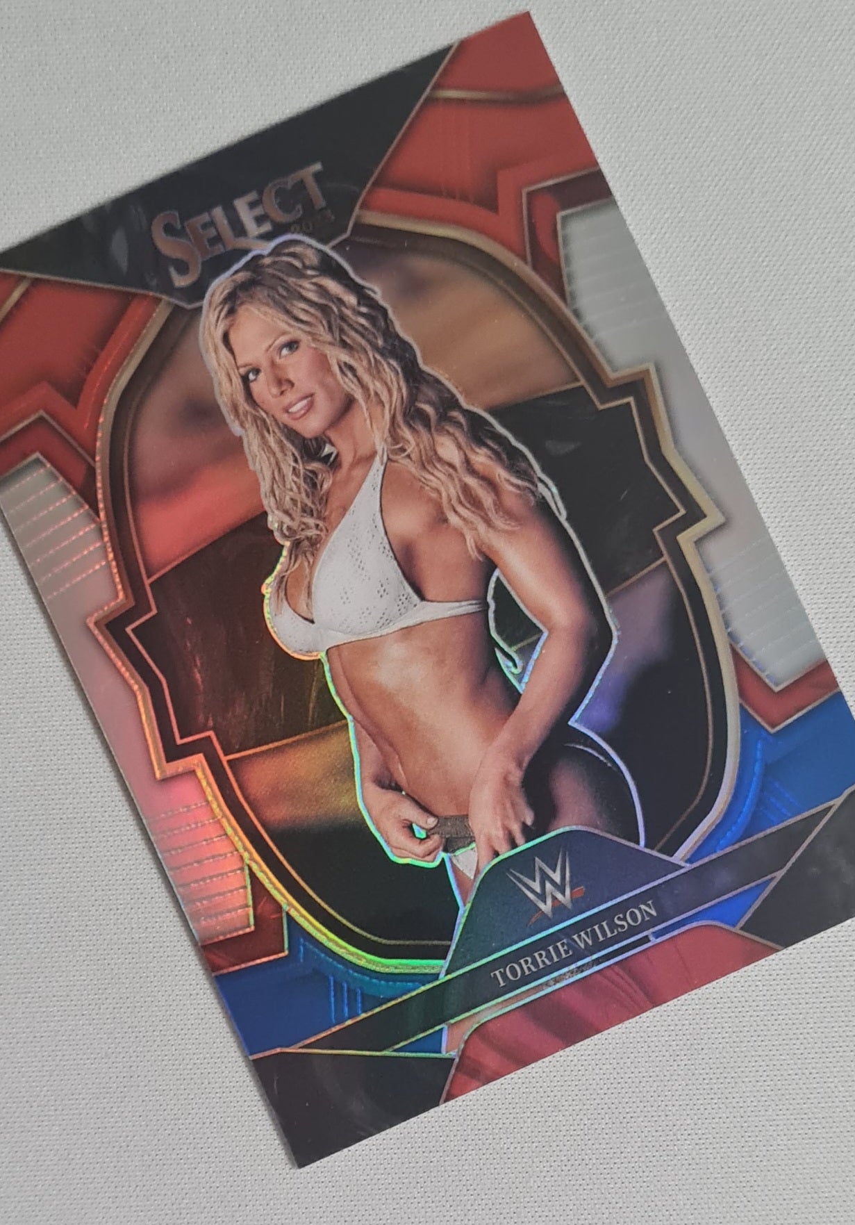Torrie Wilson - 2023 Panini Select WWE Concourse Red & Blue Silver Prizm #41
