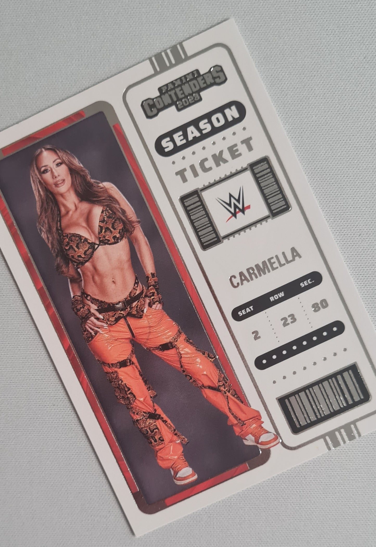 Carmella - 2023 Panini Chronicles WWE Contenders Season Ticket #111