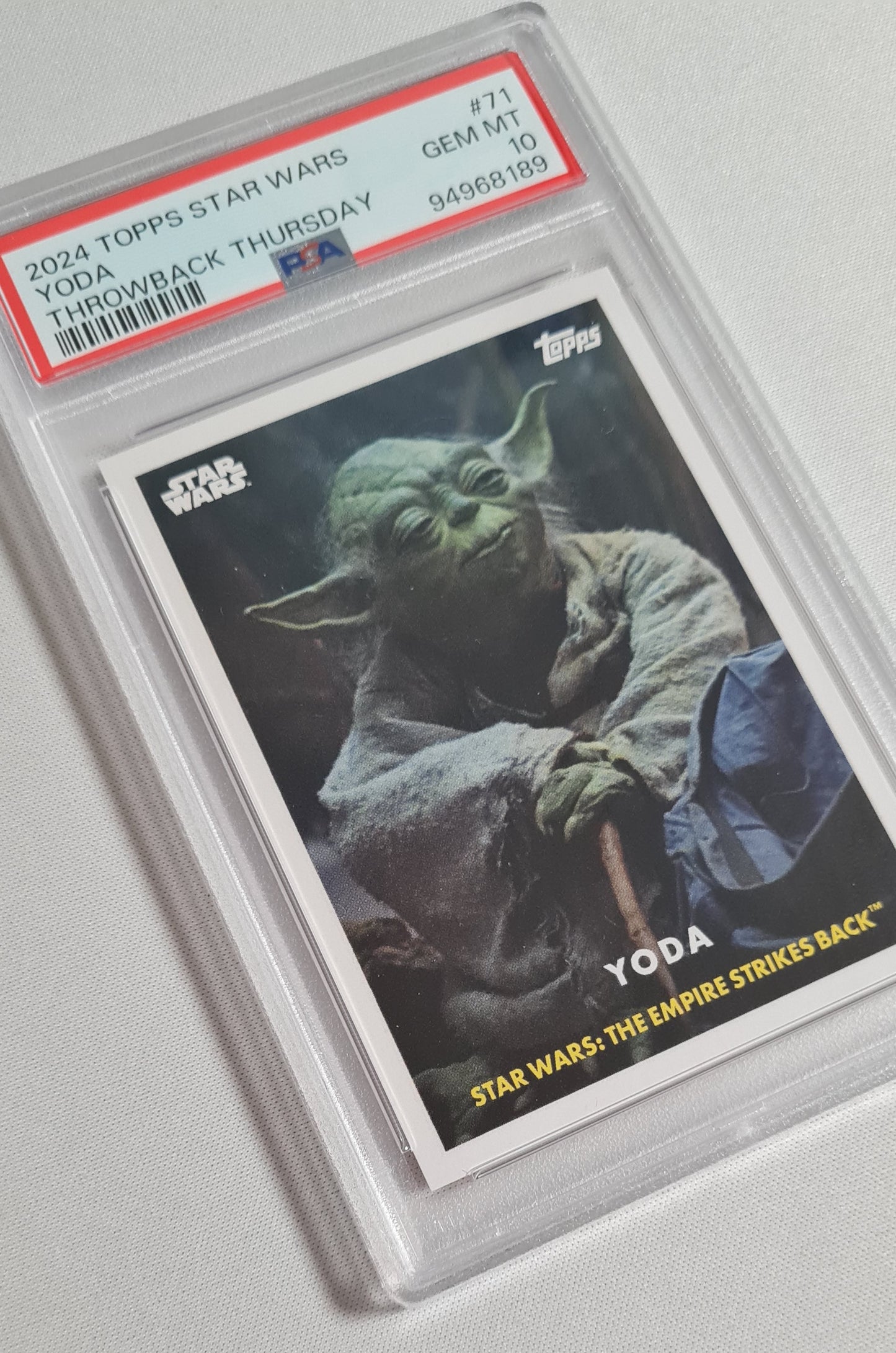 Yoda - 2024 Topps Star Wars Throwback Thursday PSA 10 #71