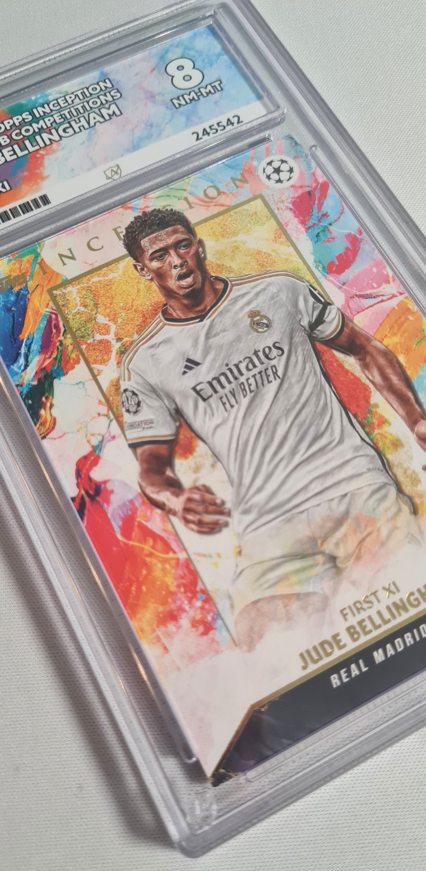 Jude Bellingham - 2023/24 Topps Inception UEFA Club Competition First XI Real Madrid #5 ACE 8 NM-MT