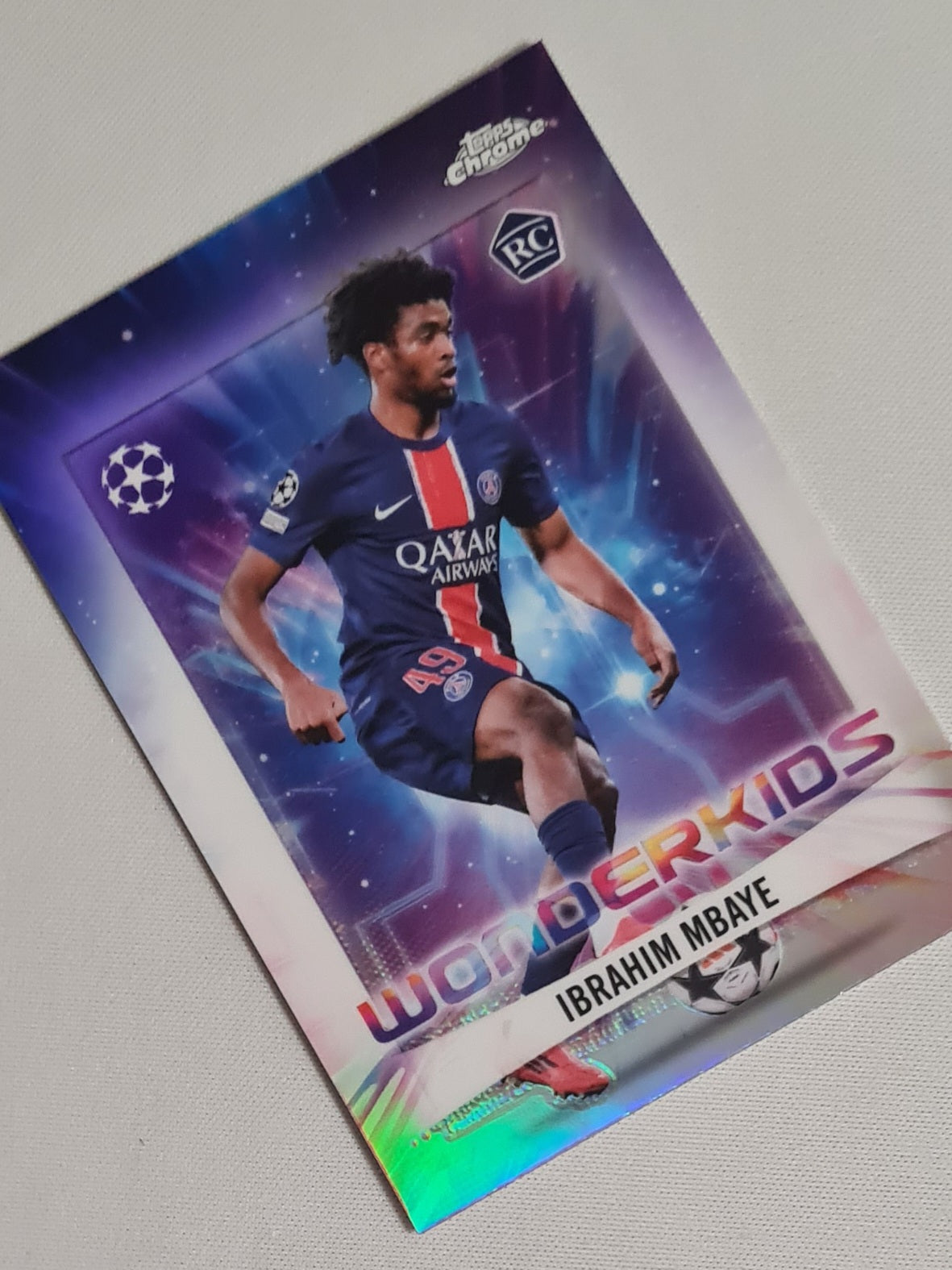 Ibrahim Mbaye - 2025 Topps Chrome PSG (RC) Wonderkids #WK-4