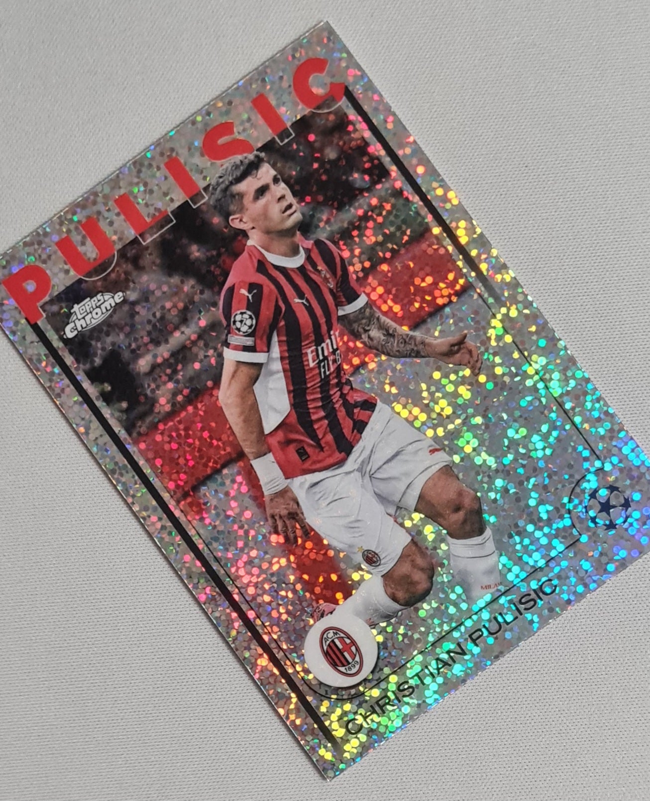 Christian Pulisic - 2025 Topps Chrome AC Milan #76 Speckle Refractor