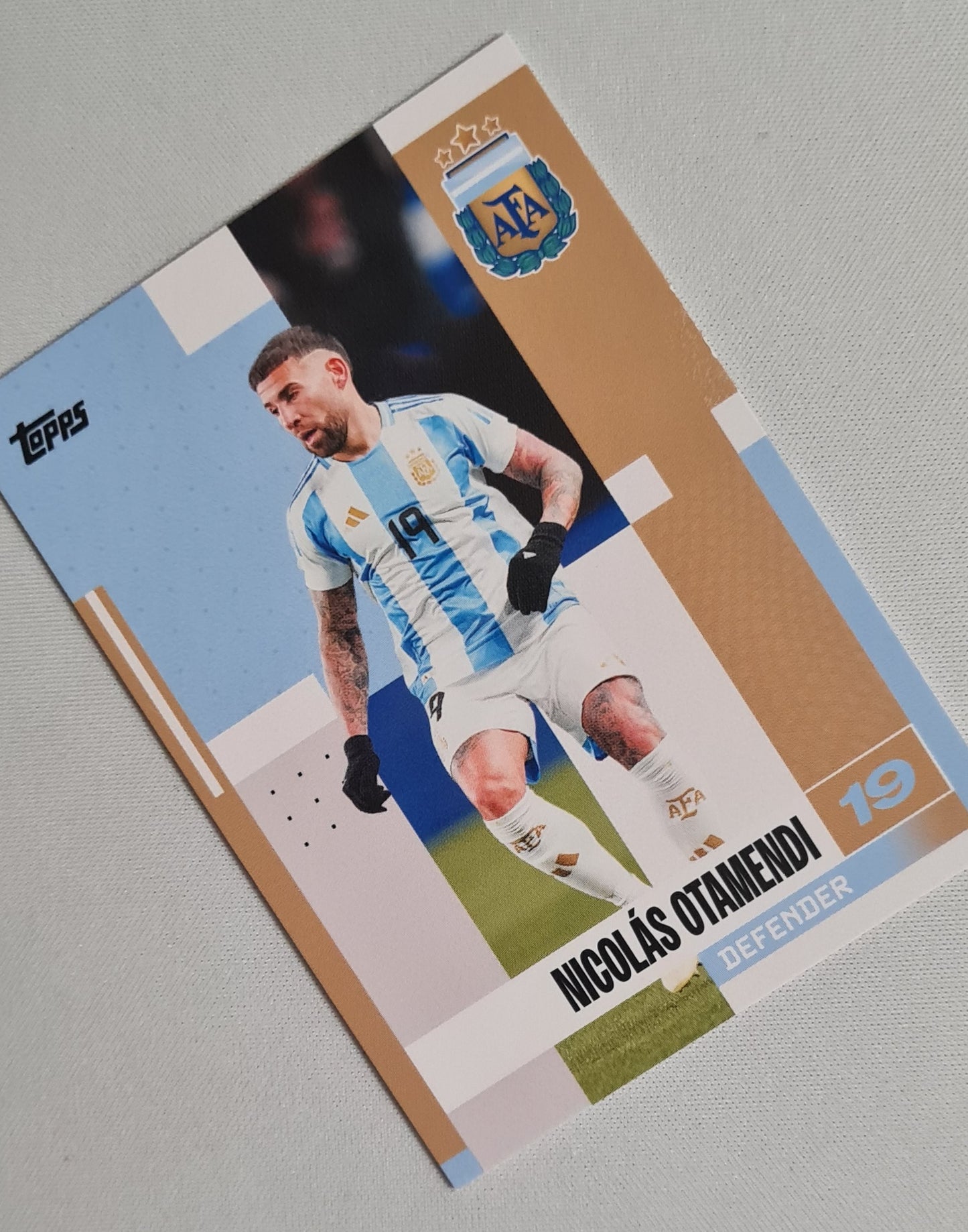 Nicolas Otamendi - 2024 Topps Official National Team Product AFA Argentina #5