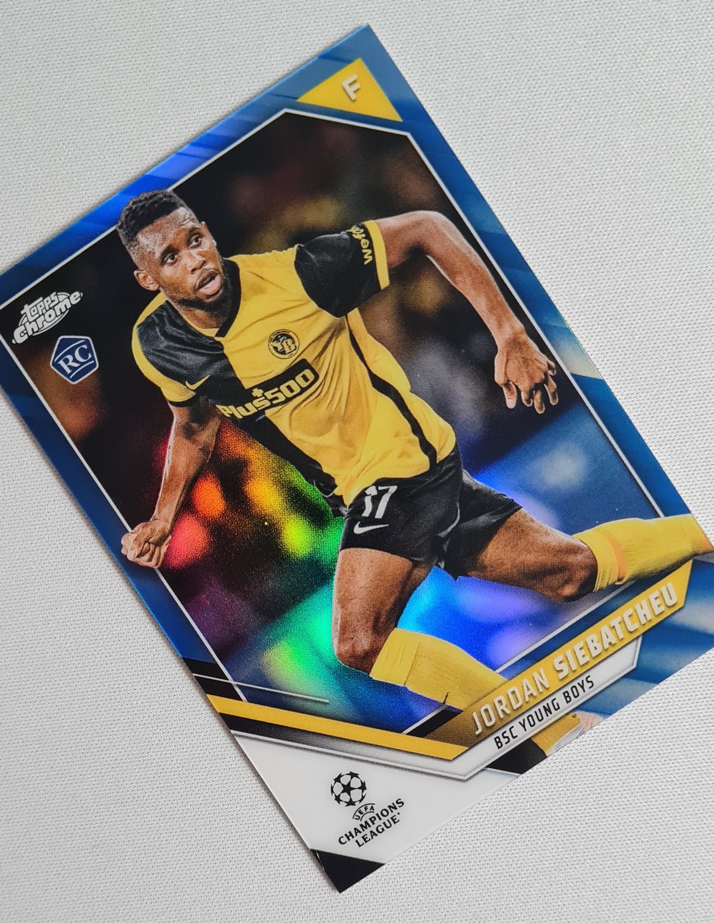 Jordan Siebatcheu - 2022 Topps Chrome Champions League (RC) BSC Young Boys #181 /150 Blue