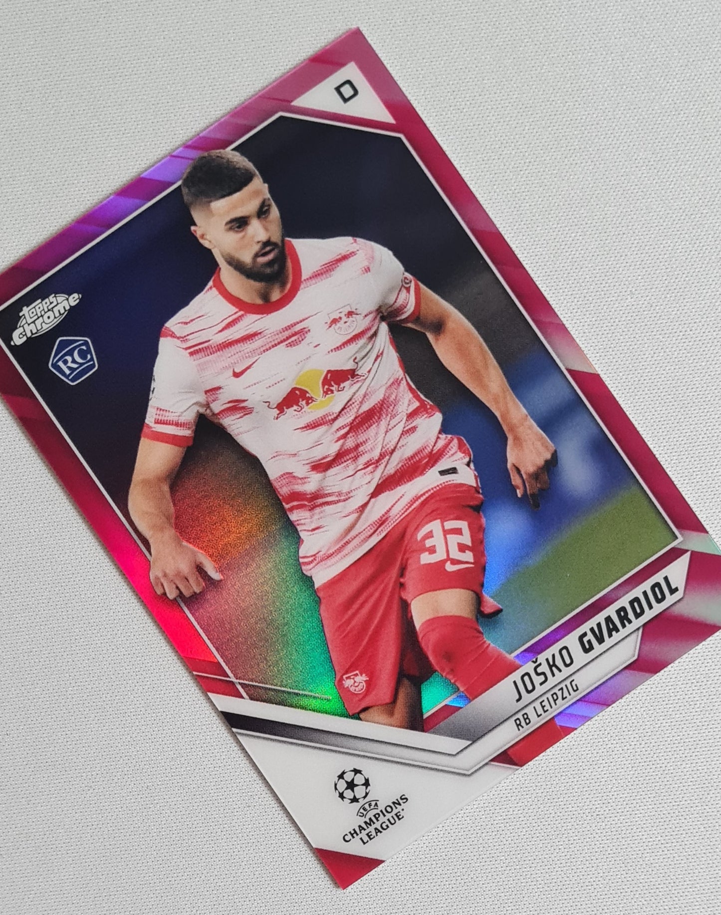 Josko Gvardiol - 2022 Topps Chrome Champions League RB Leipzig #80 /175 Pink