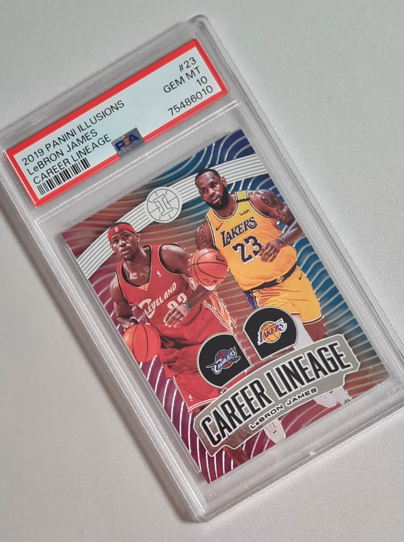 LeBron James - 2019 Panini Illusions Career Lineage #23 PSA 10 GEM MINT