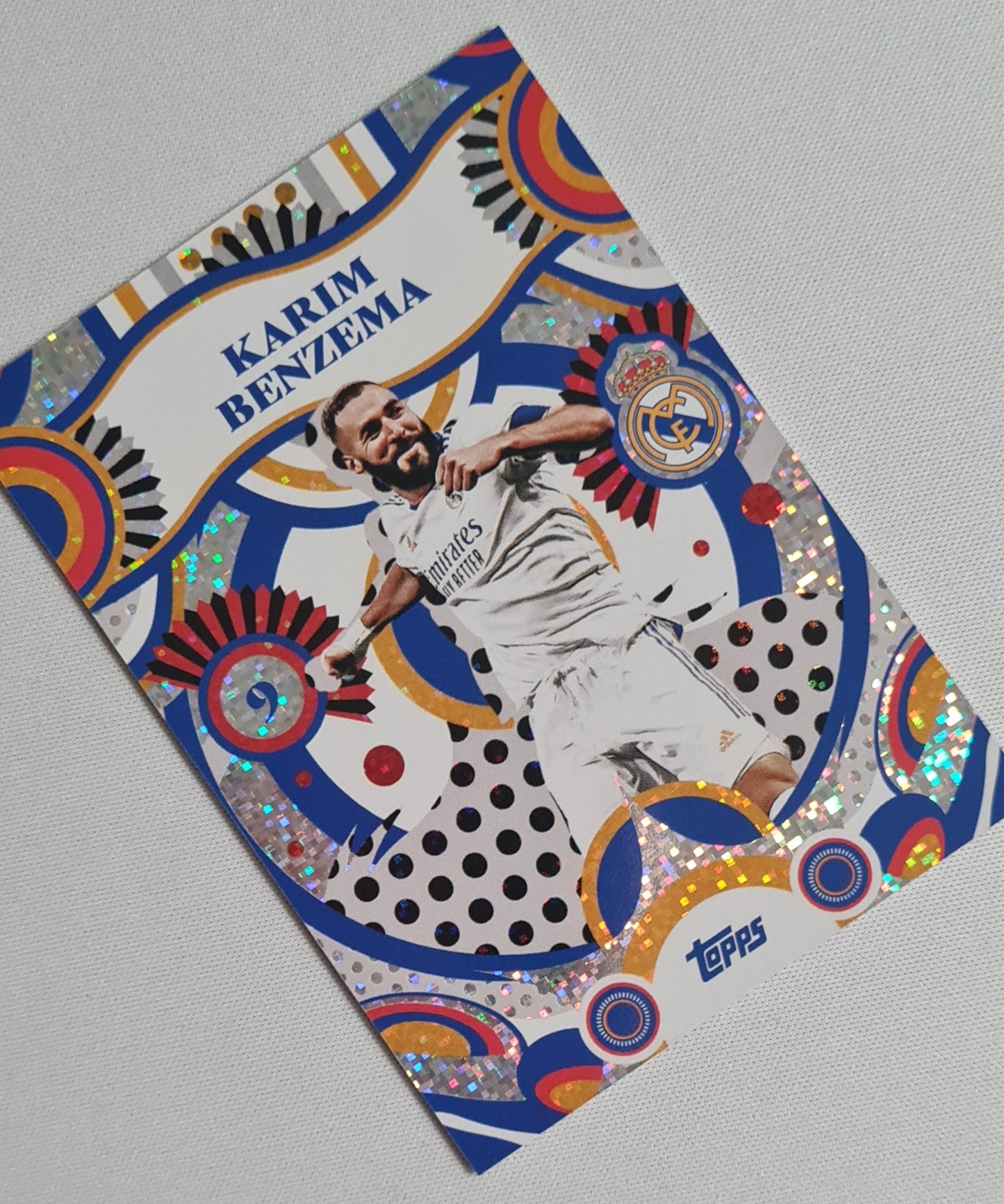 Karim Benzema - 2025 Topps Real Madrid Team Set Flamenco #34 Speckle