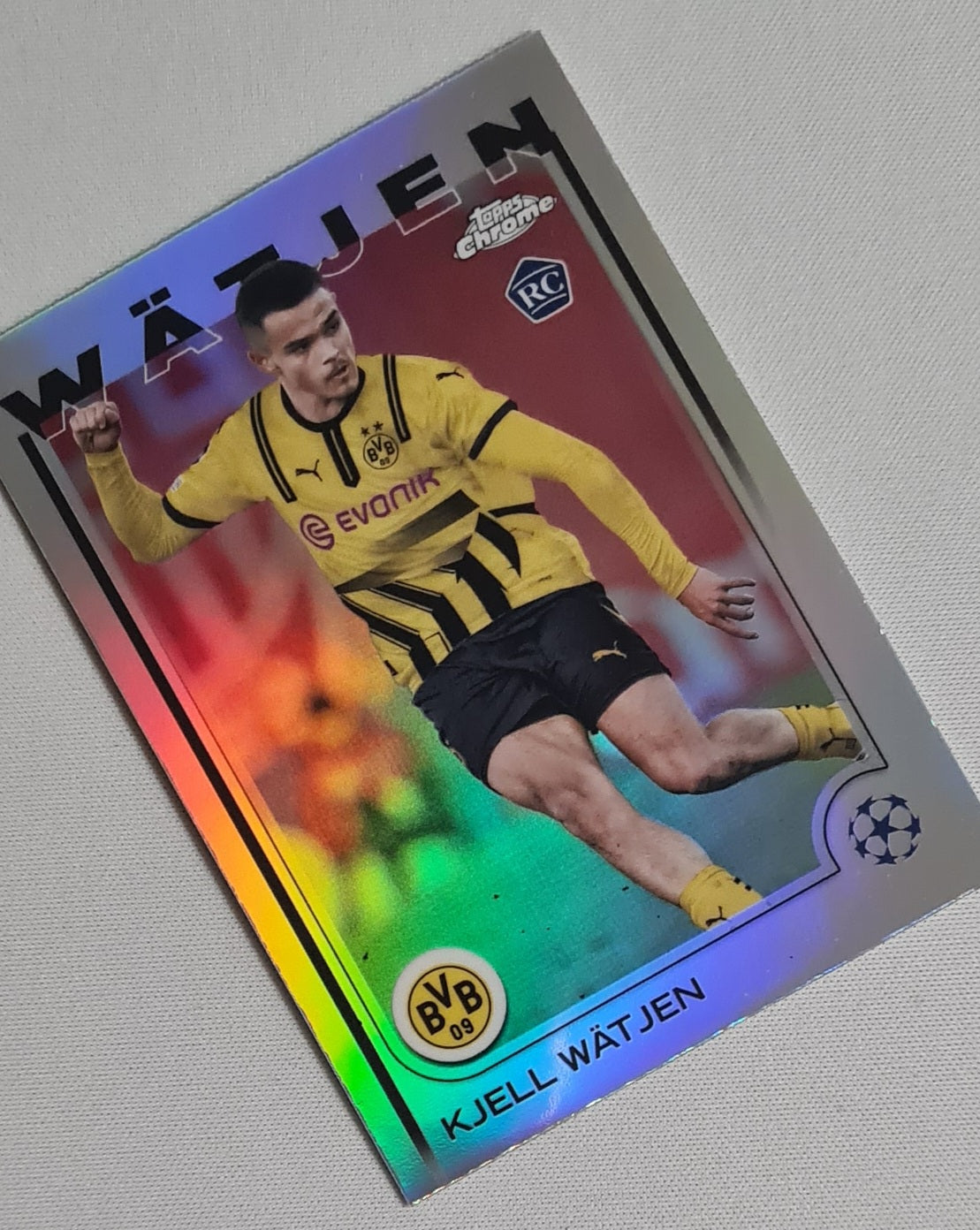 Kjell Watjen - 2025 Topps Chrome BVB 09 Borussia Dortmund #118 Refractor